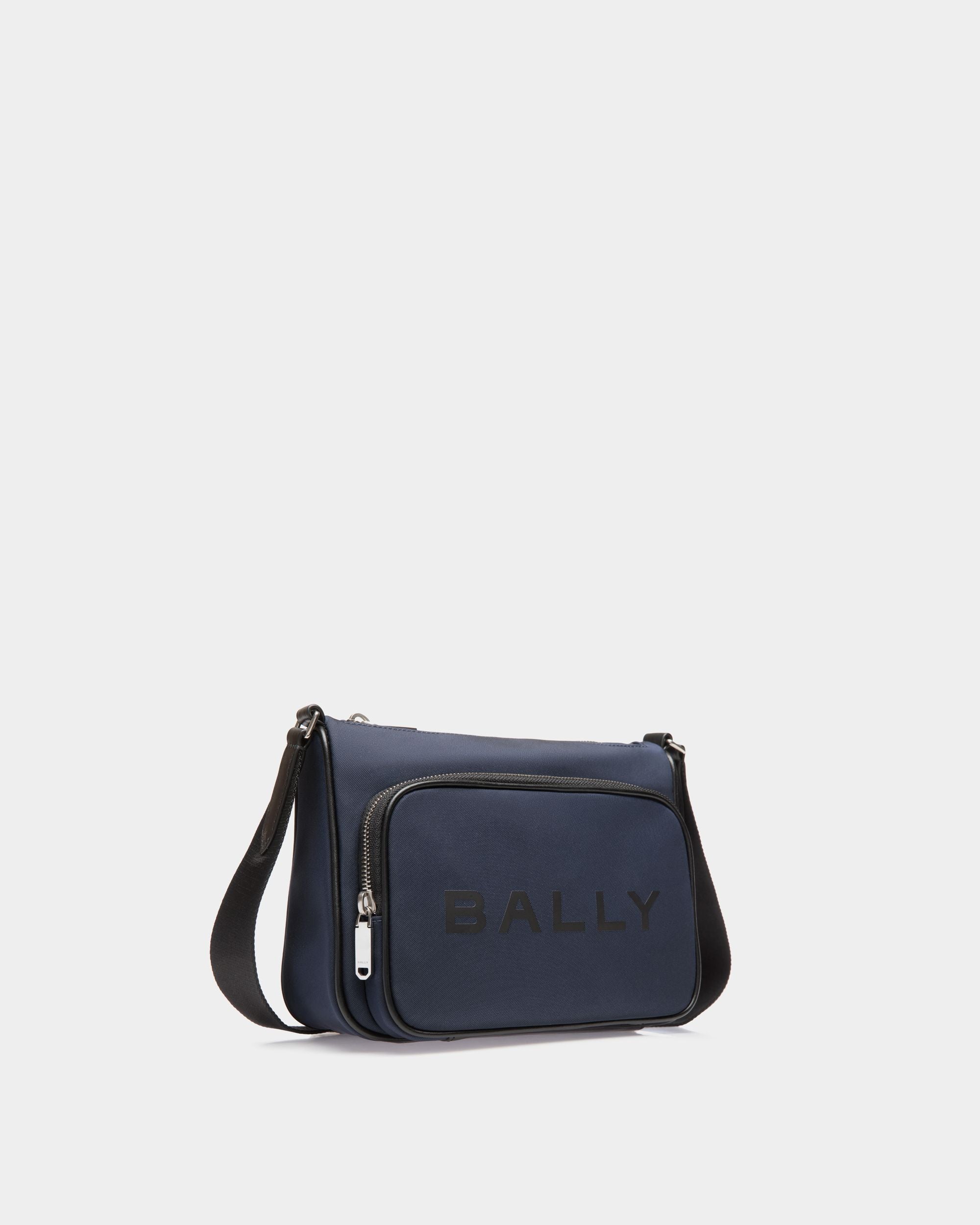 Bar Crossbody In Blue Nylon - Homme - Bally - 03