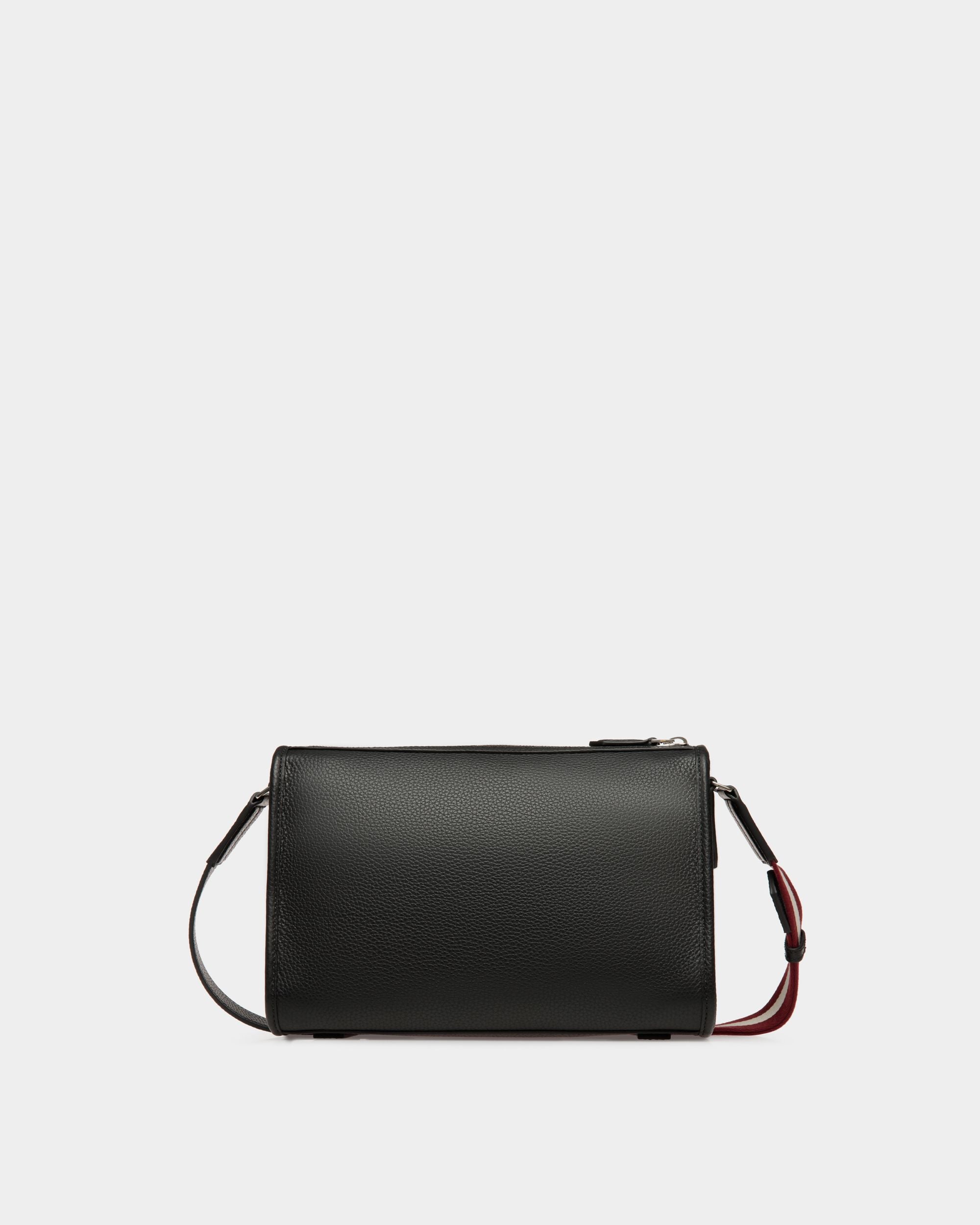 Petit Sac Messenger Code En Cuir Grainé Noir - Homme - Bally - 02
