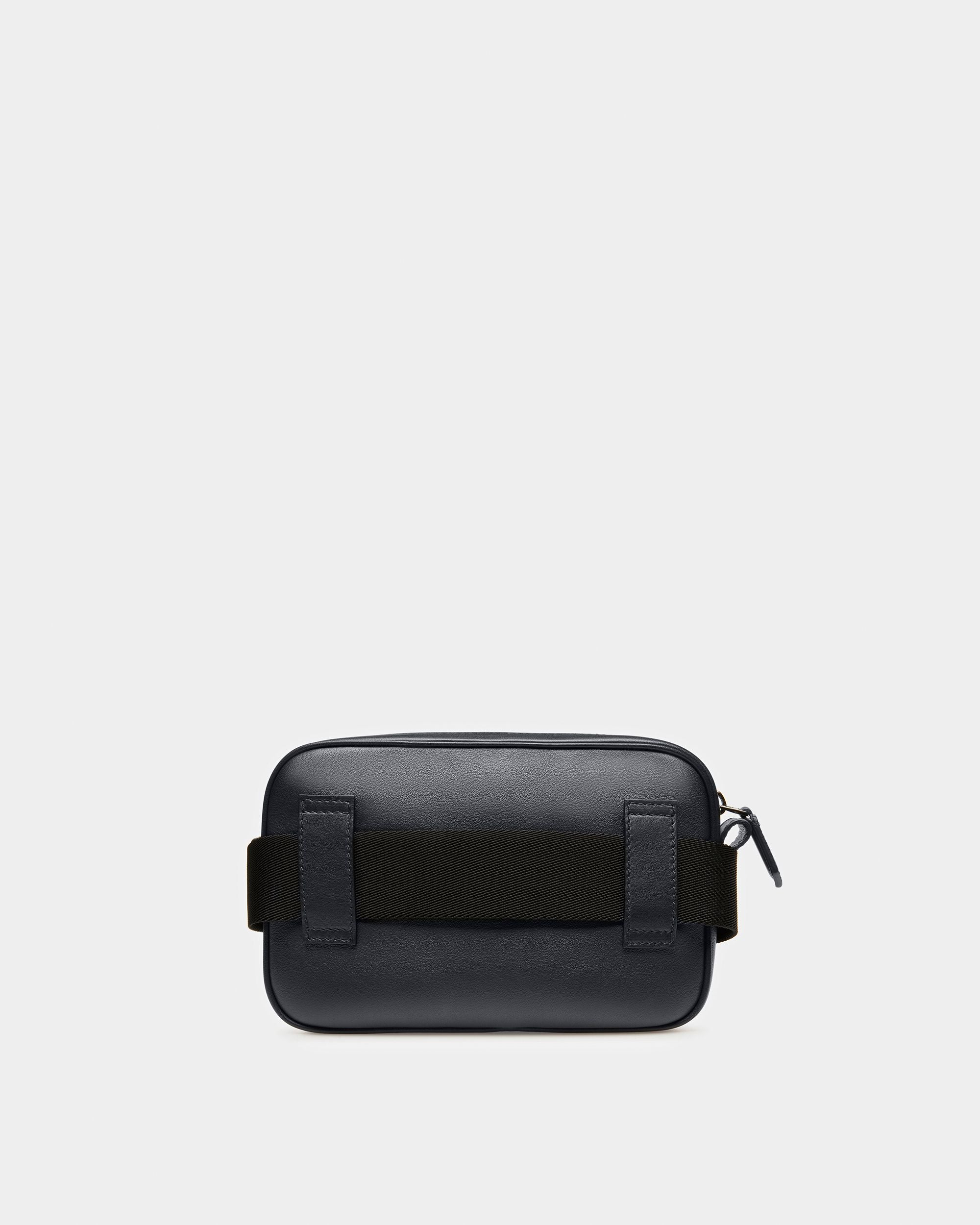 Hal Sac À Bandoulière En Cuir Bleu Nuit Et Bleu Clair - Homme - Bally - 07