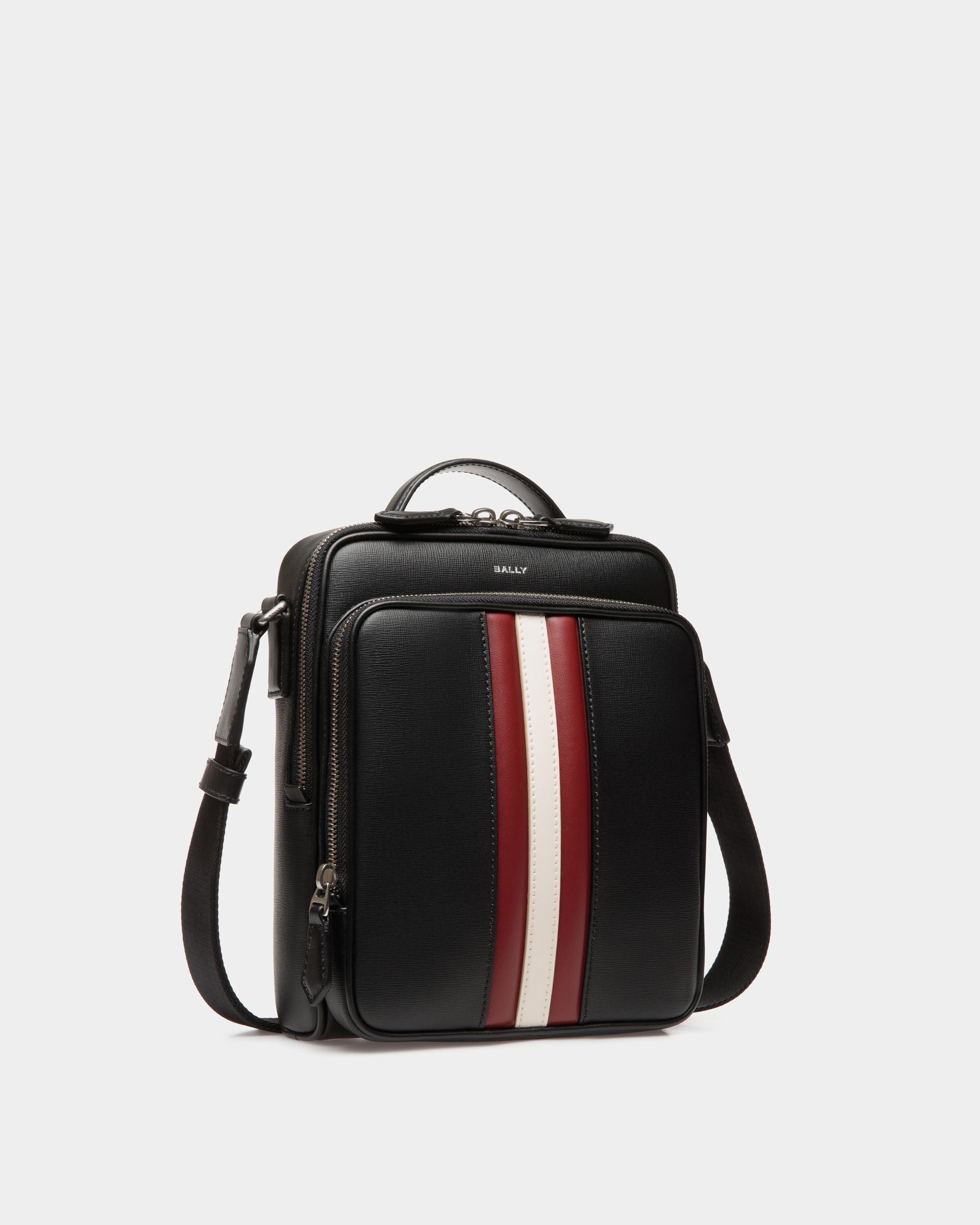 Sac À Bandoulière Mythos En Cuir Recyclé Noir - Homme - Bally - 03