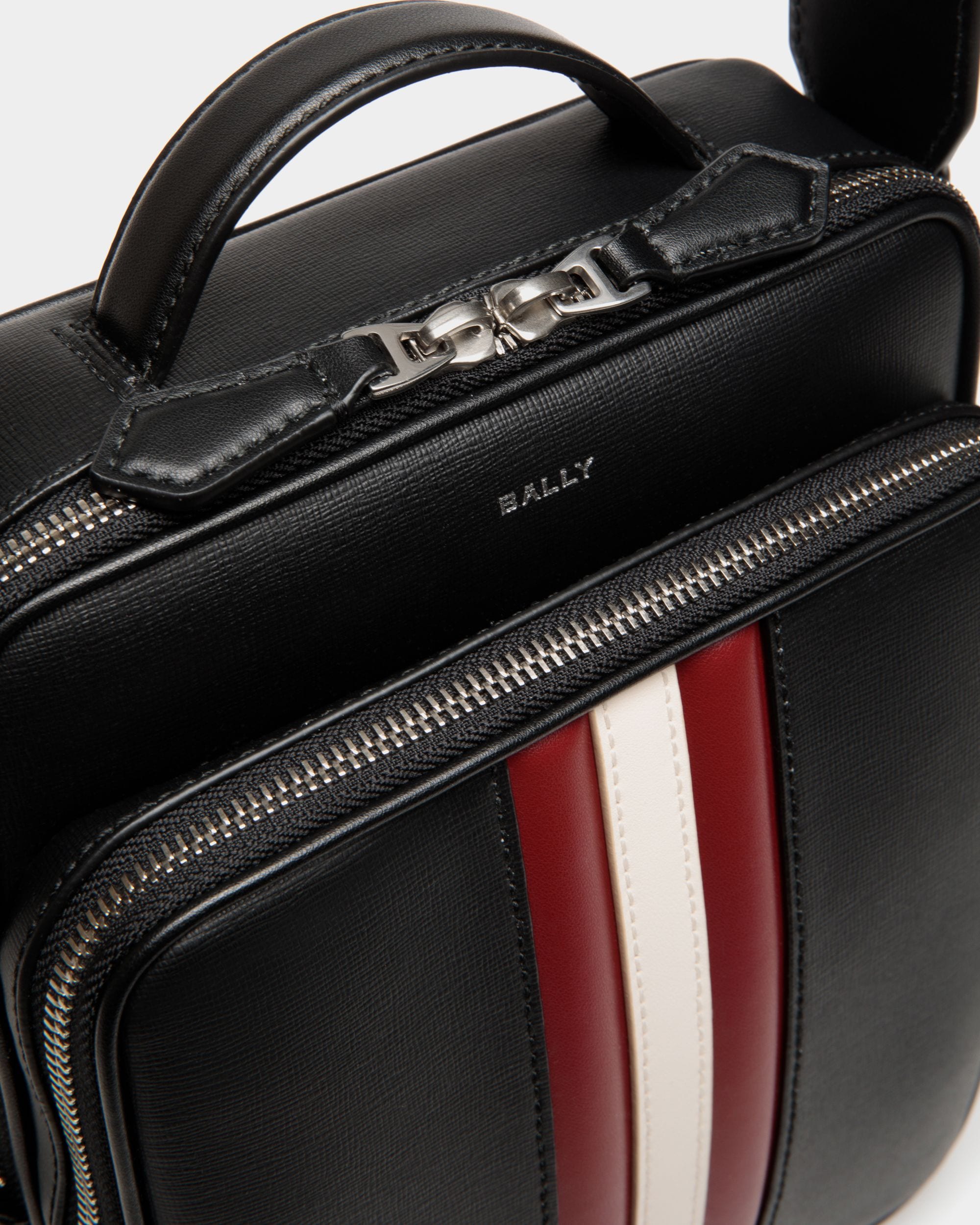 Sac À Bandoulière Mythos En Cuir Recyclé Noir - Homme - Bally - 05