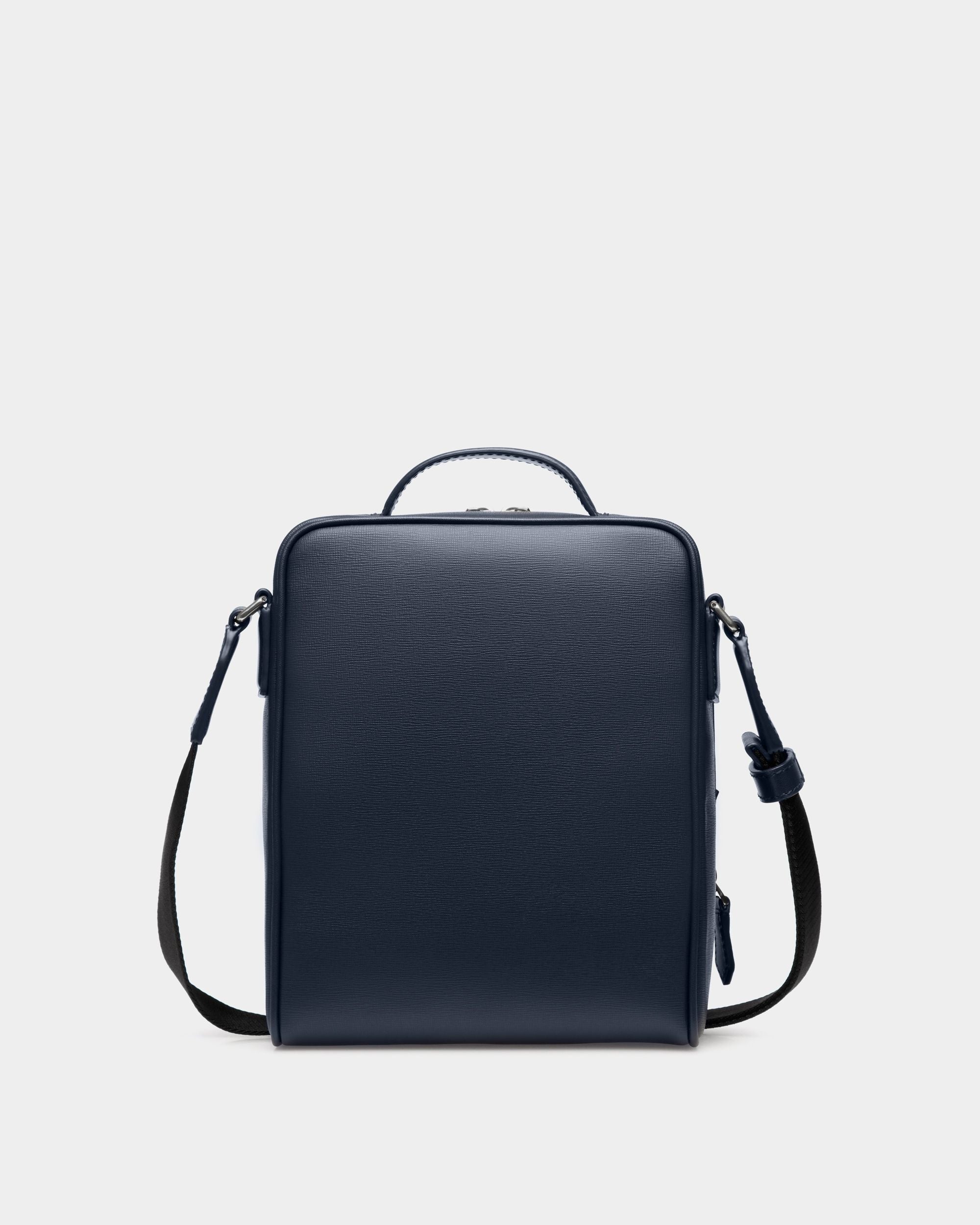 Sac À Bandoulière Mythos En Cuir Recyclé Navy Blue - Homme - Bally - 03