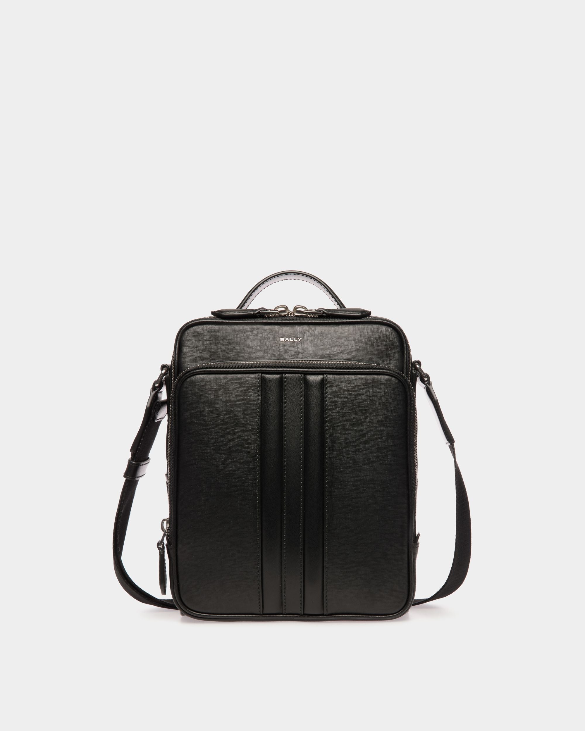 Sac À Bandoulière Mythos En Cuir Recyclé Noir - Homme - Bally - 01