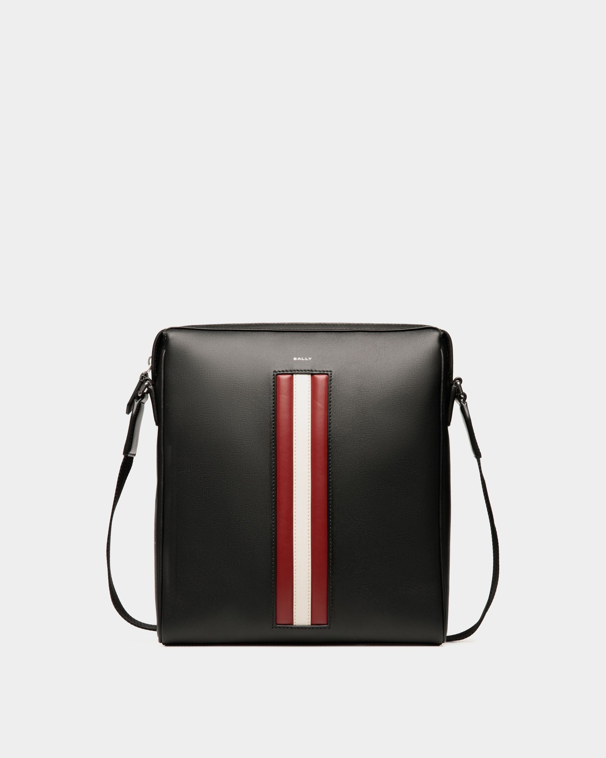 Sac À Bandoulière Mythos En Cuir Recyclé Noir - Homme - Bally - 01