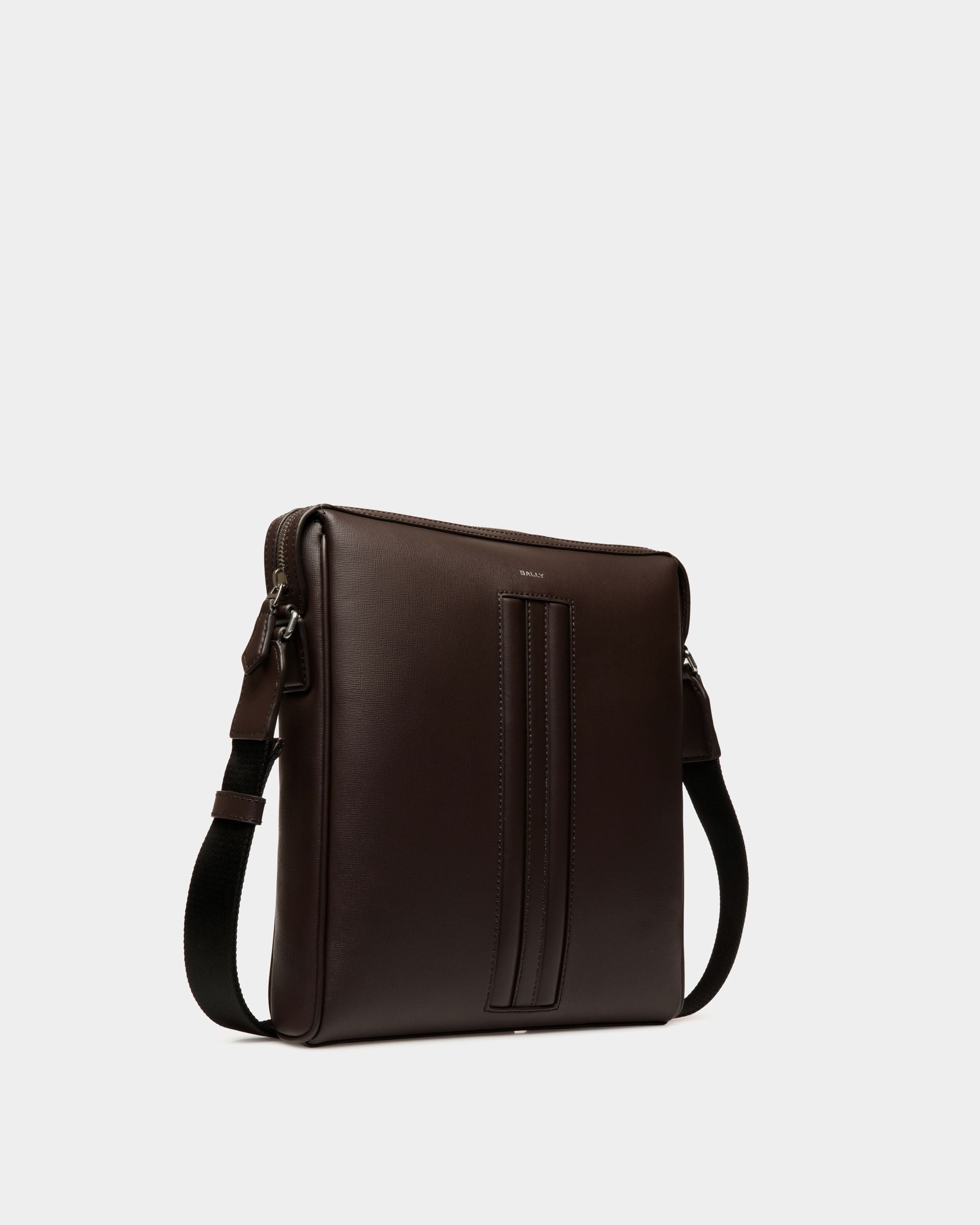 Sac À Bandoulière Mythos En Cuir Recyclé Ebano - Homme - Bally - 03