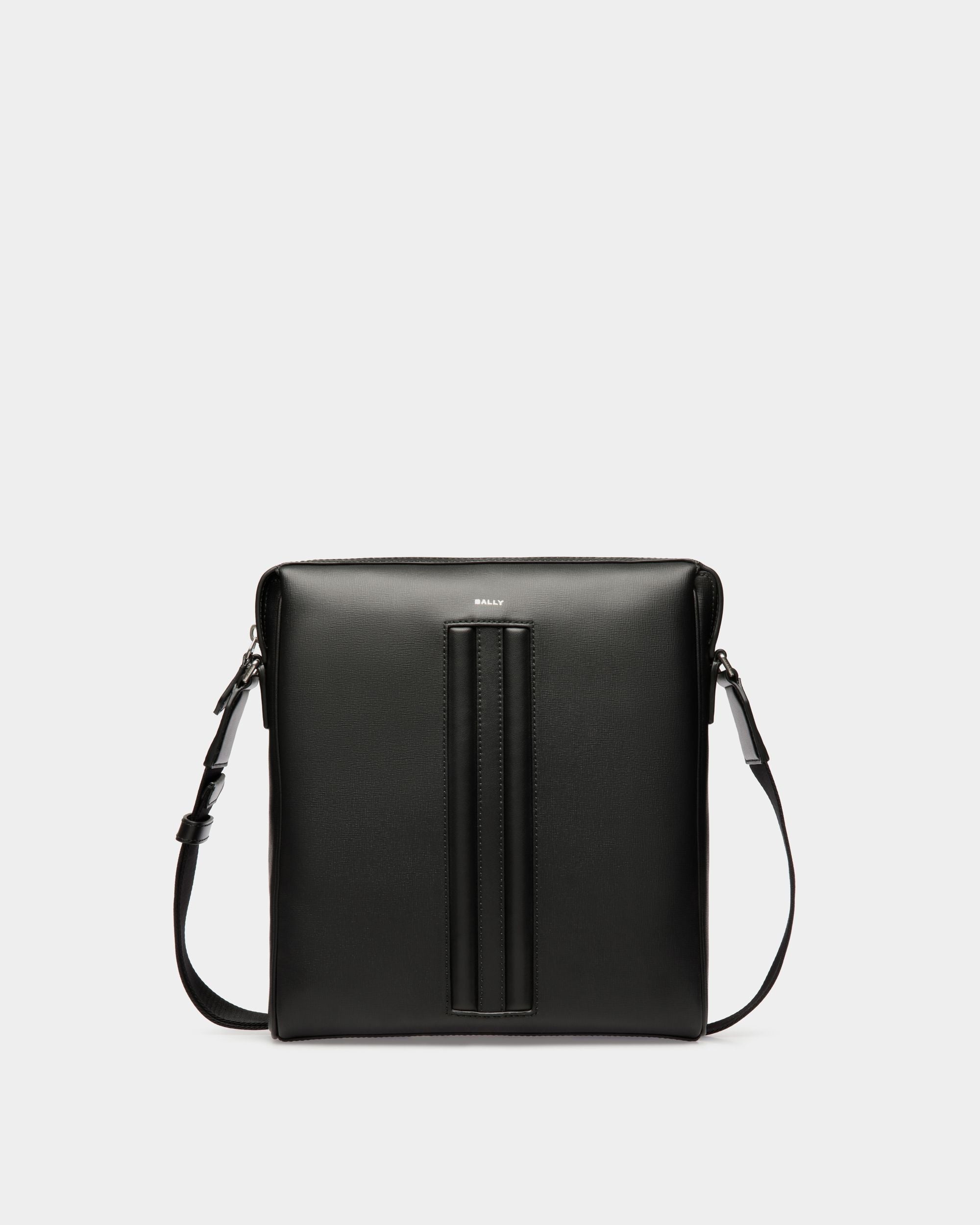 Sac À Bandoulière Mythos En Cuir Recyclé Noir - Homme - Bally - 01