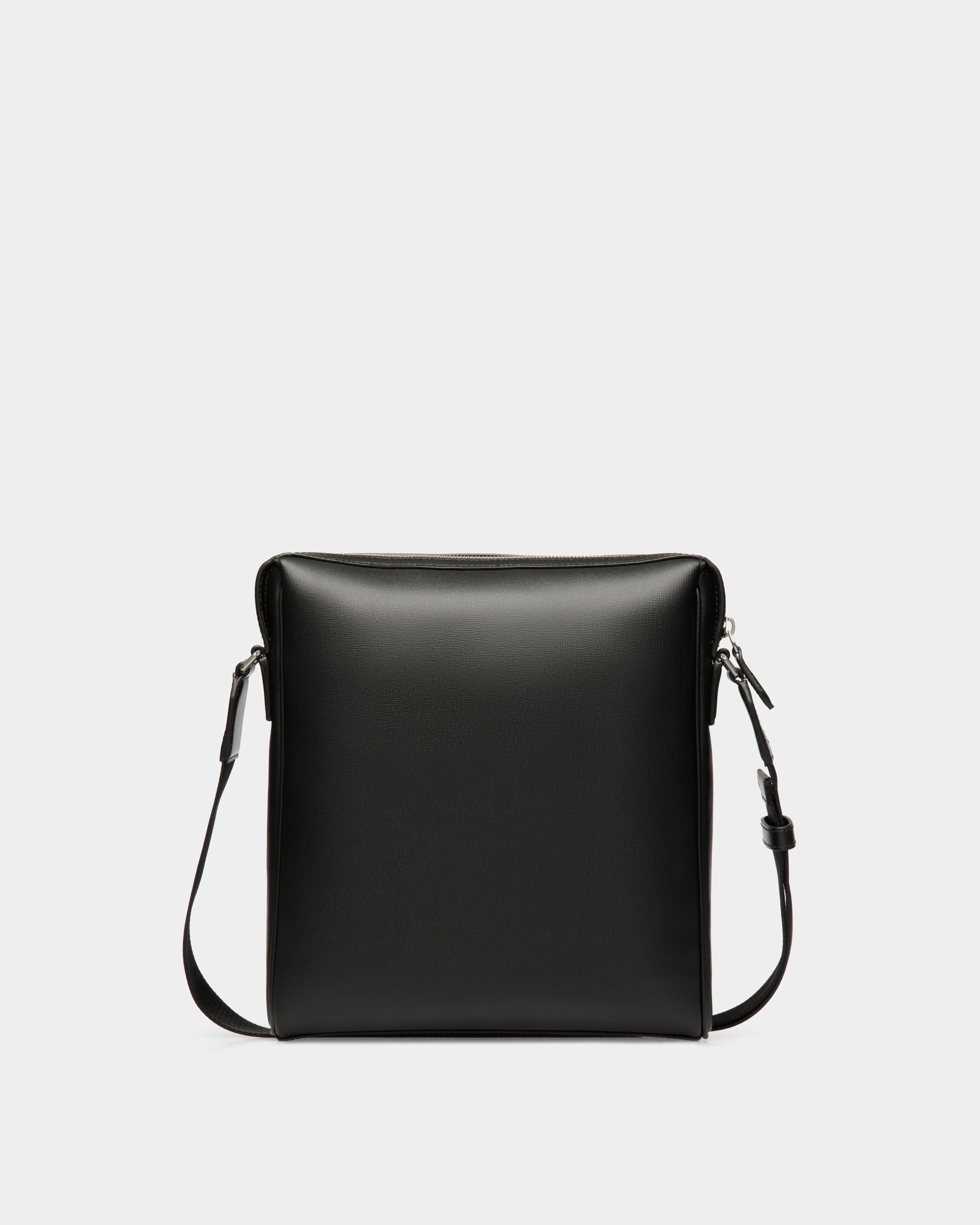 Sac À Bandoulière Mythos En Cuir Recyclé Noir - Homme - Bally - 02