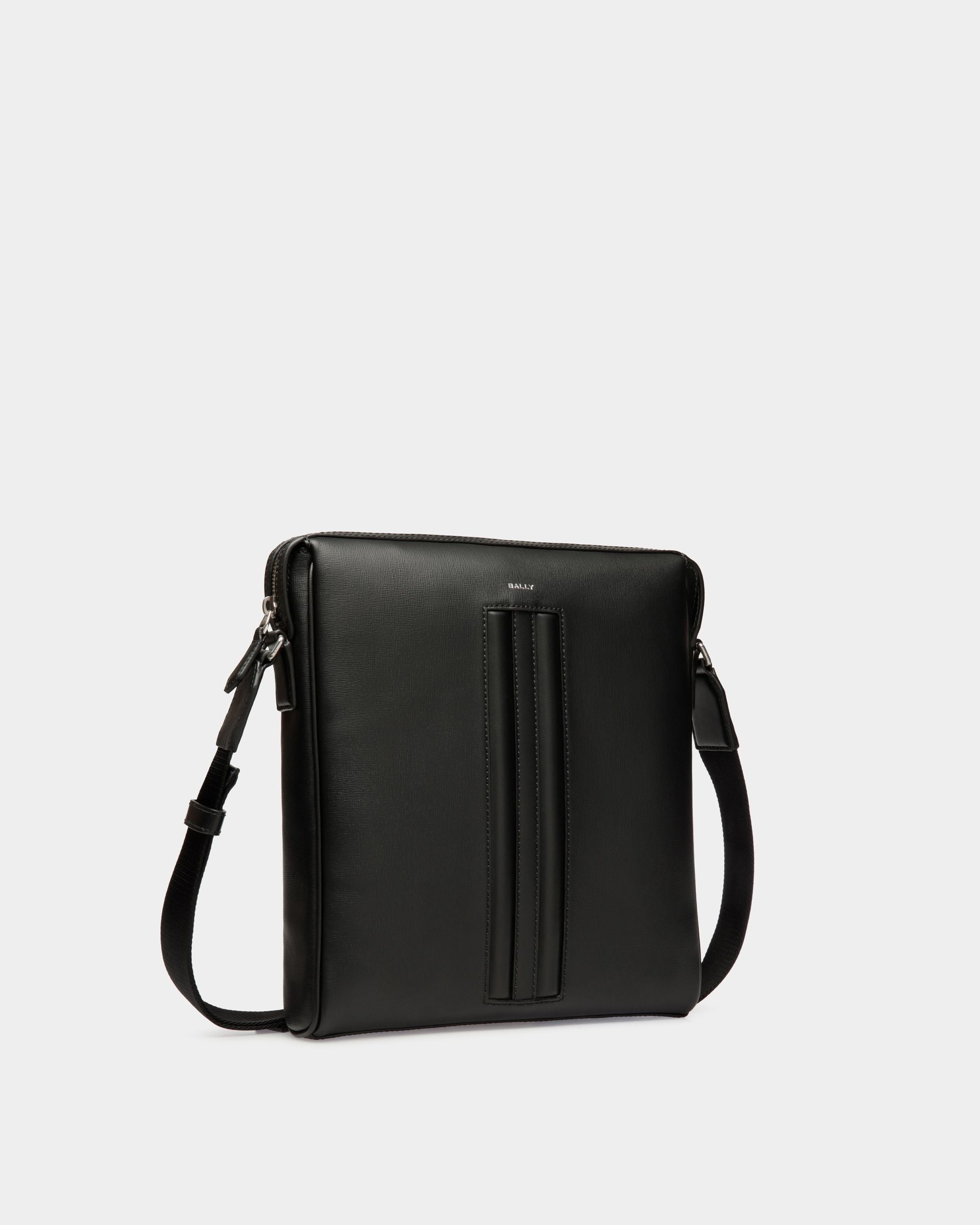 Sac À Bandoulière Mythos En Cuir Recyclé Noir - Homme - Bally - 03