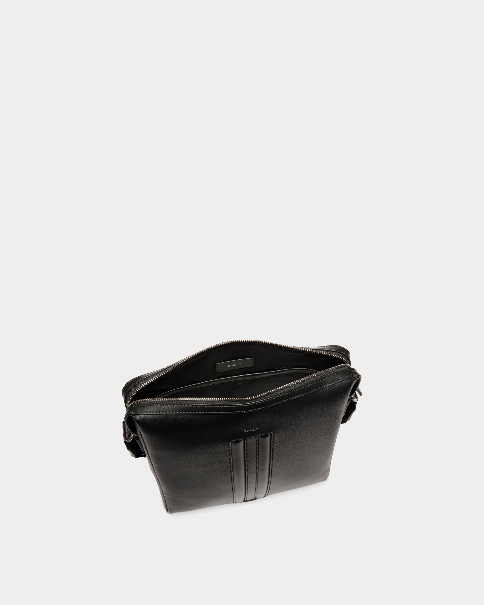 Sac À Bandoulière Mythos En Cuir Recyclé Noir - Homme - Bally - 04
