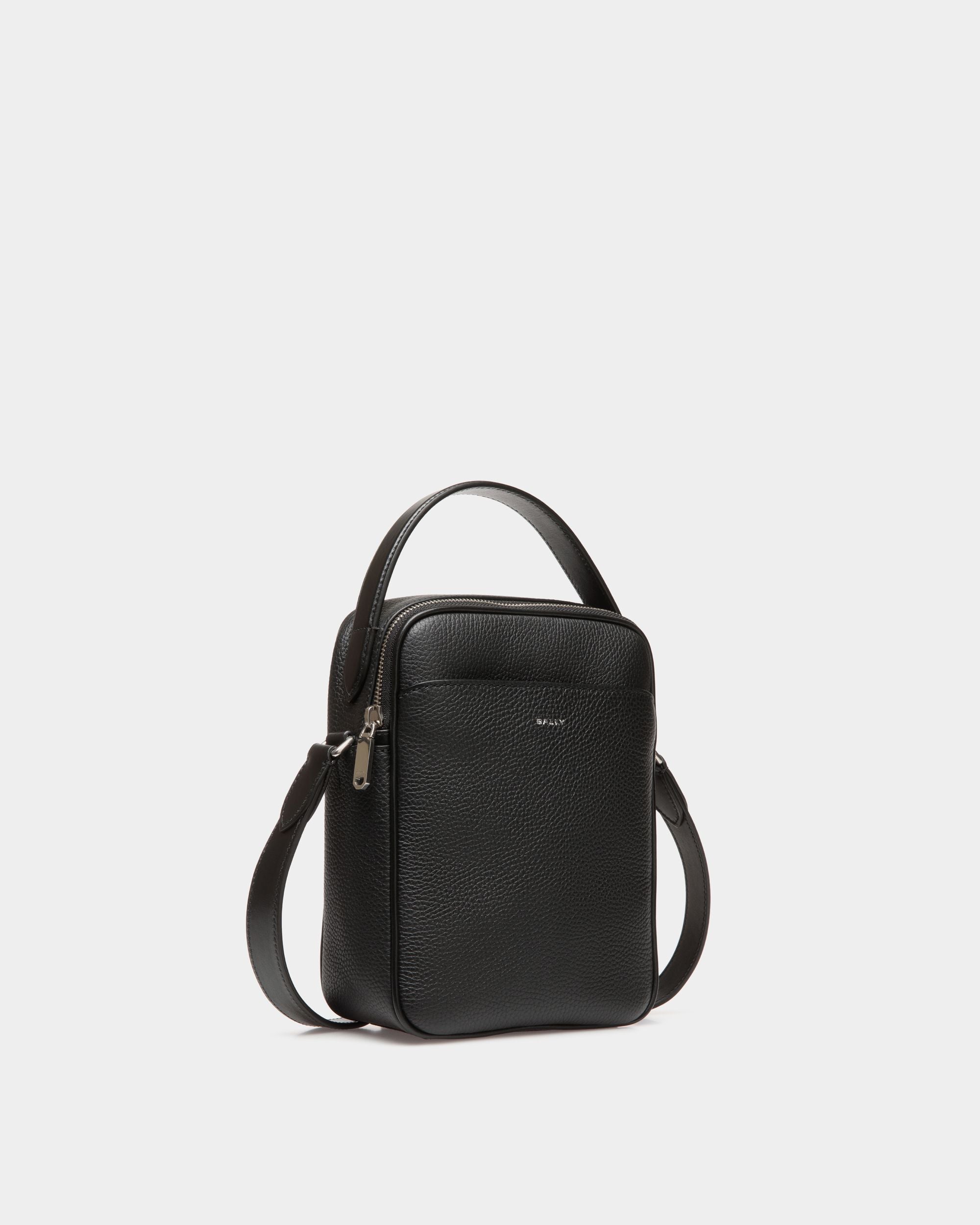 Sac À Bandoulière Oeden En Cuir Noir - Homme - Bally - 03
