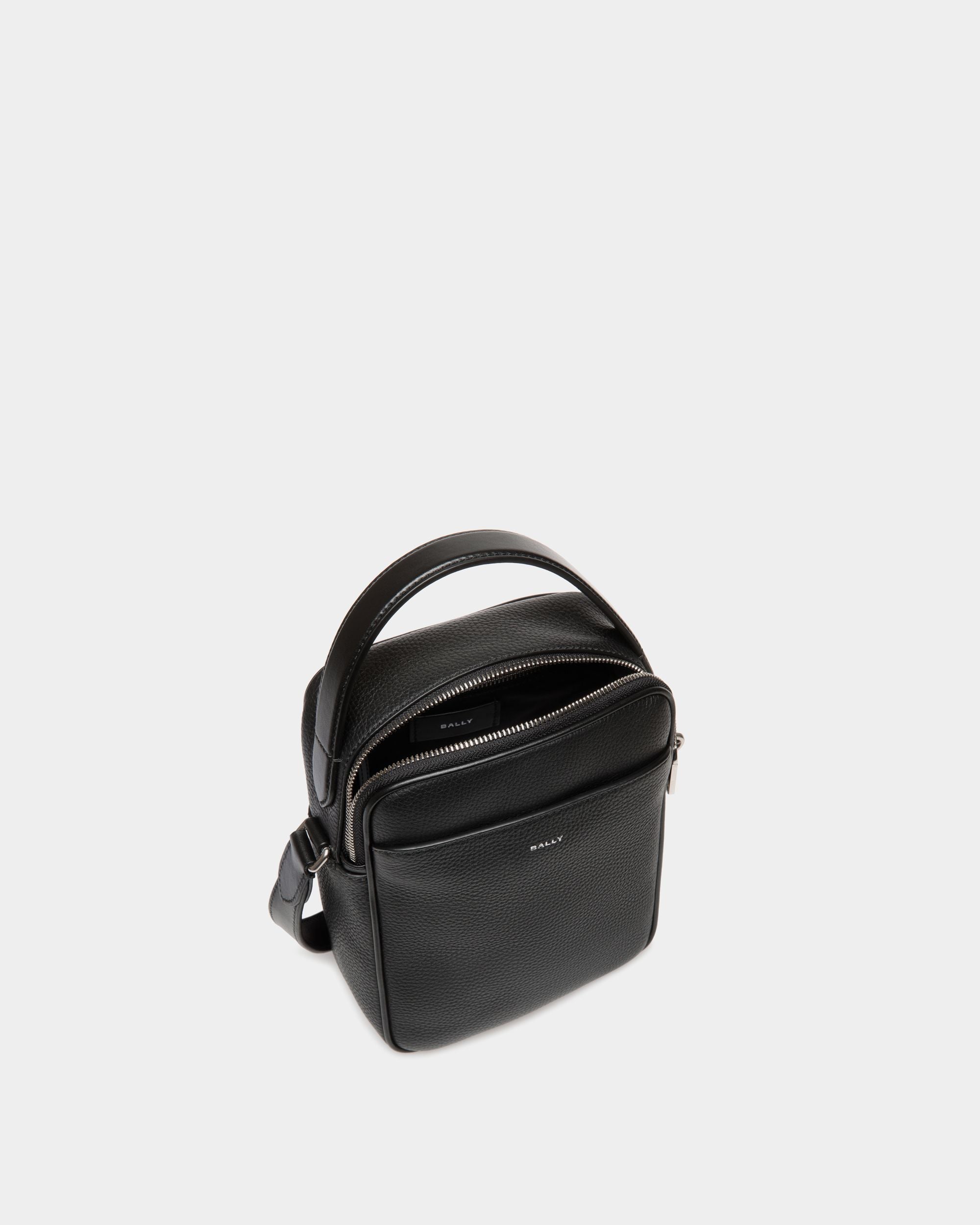 Sac À Bandoulière Oeden En Cuir Noir - Homme - Bally - 04