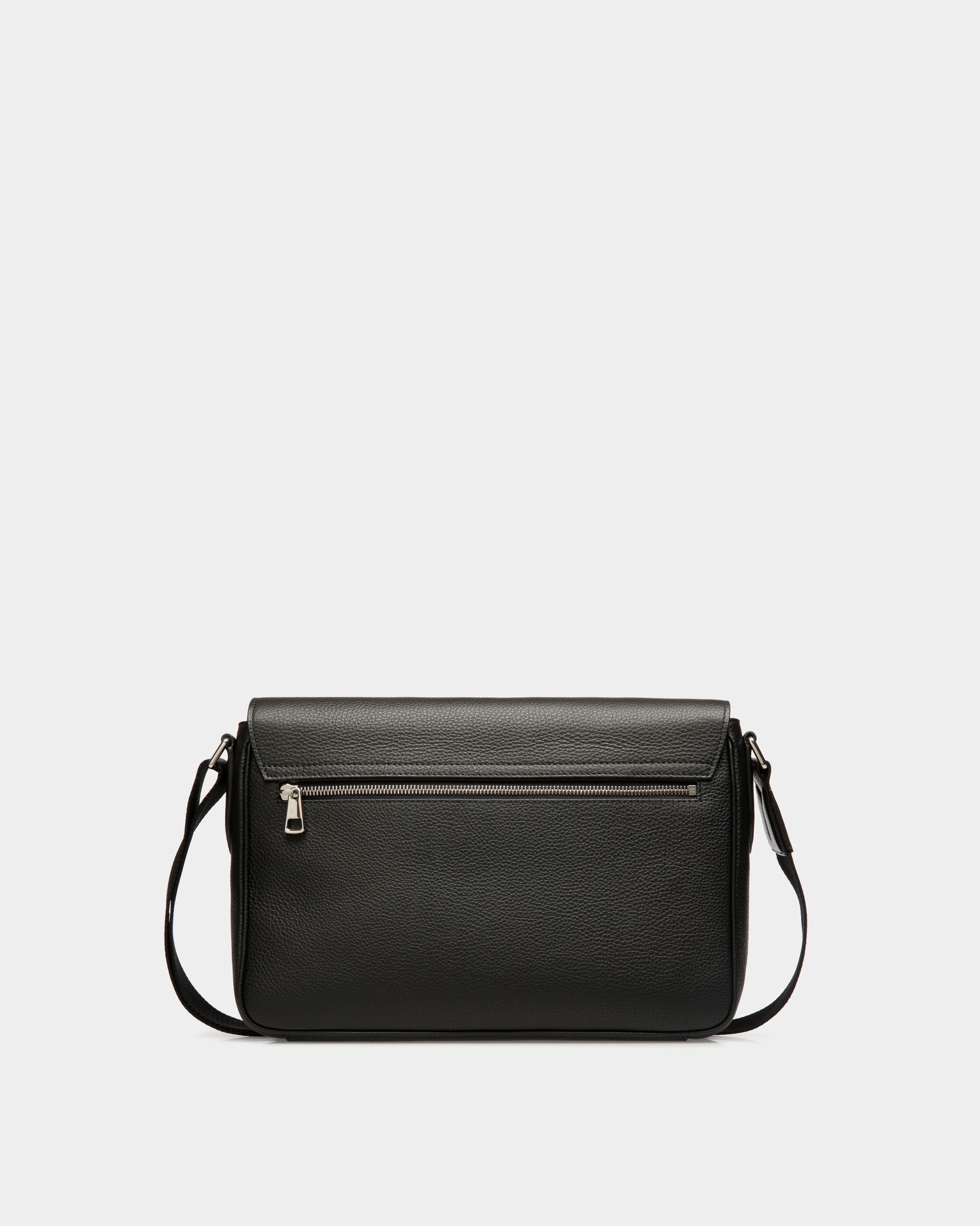 Shoulder Bag In Black Leather - Homme - Bally - 02