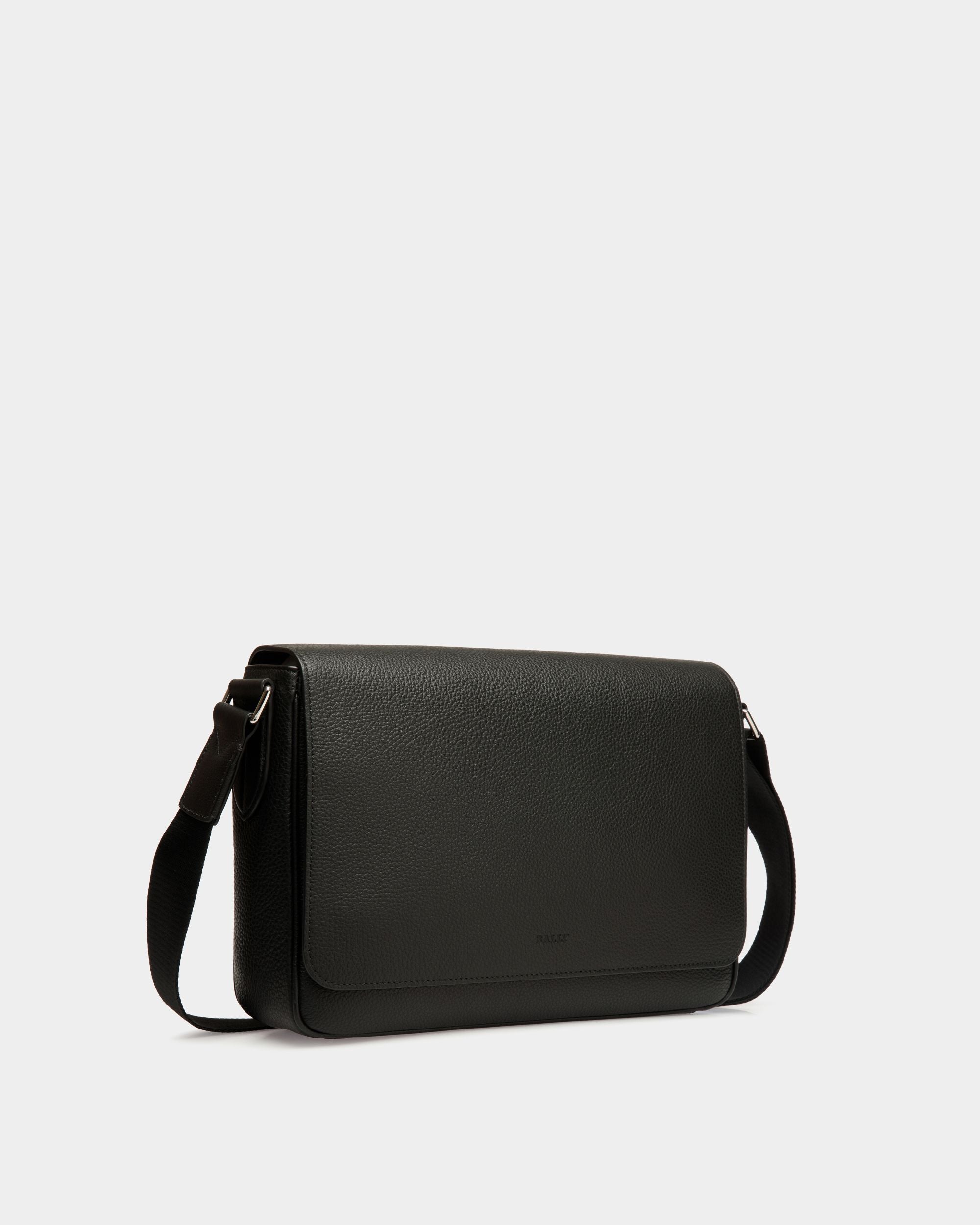 Shoulder Bag In Black Leather - Homme - Bally - 03