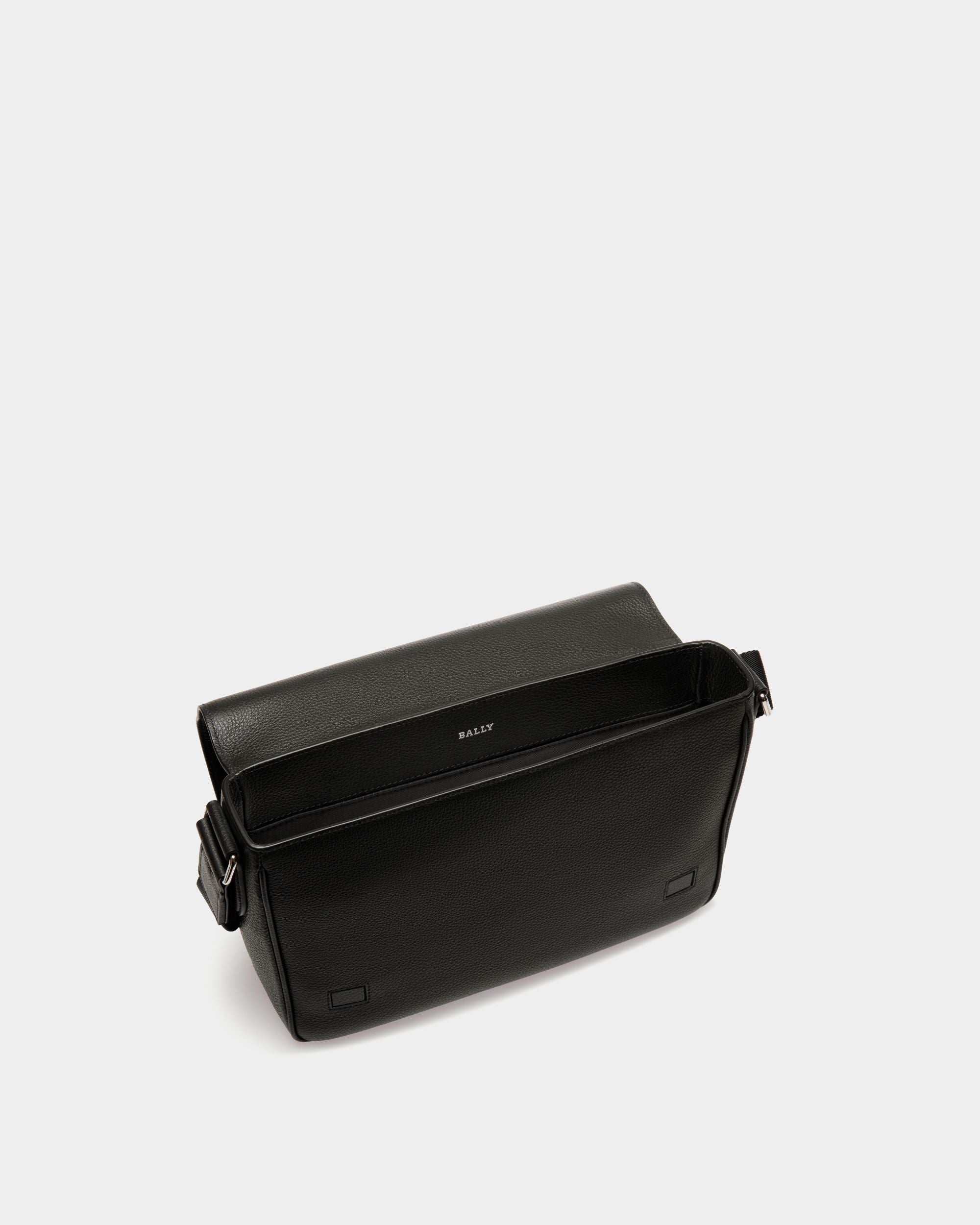 Shoulder Bag In Black Leather - Homme - Bally - 04
