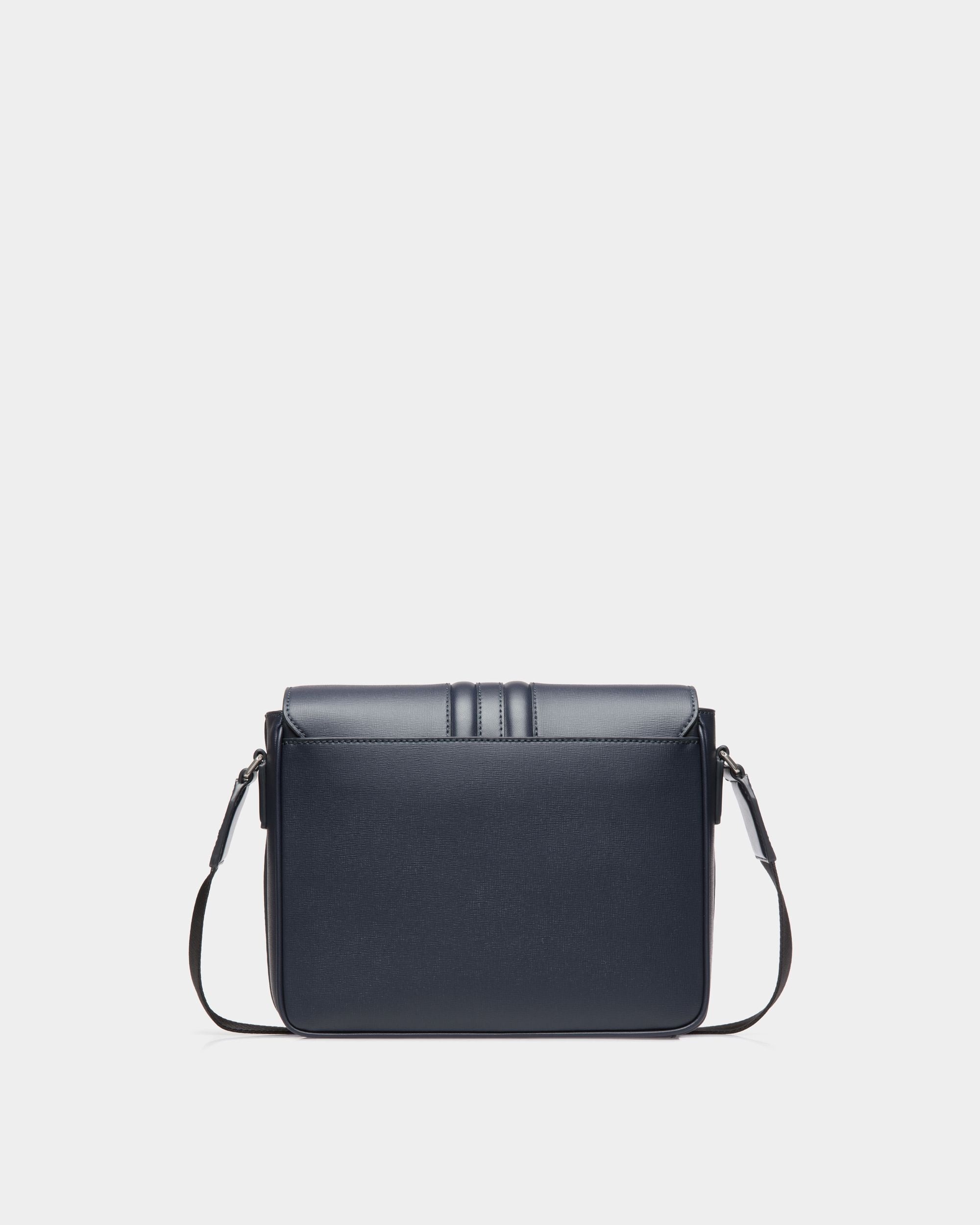 Sac À Bandoulière Mythos En Cuir Recyclé Navy Blue - Homme - Bally - 02