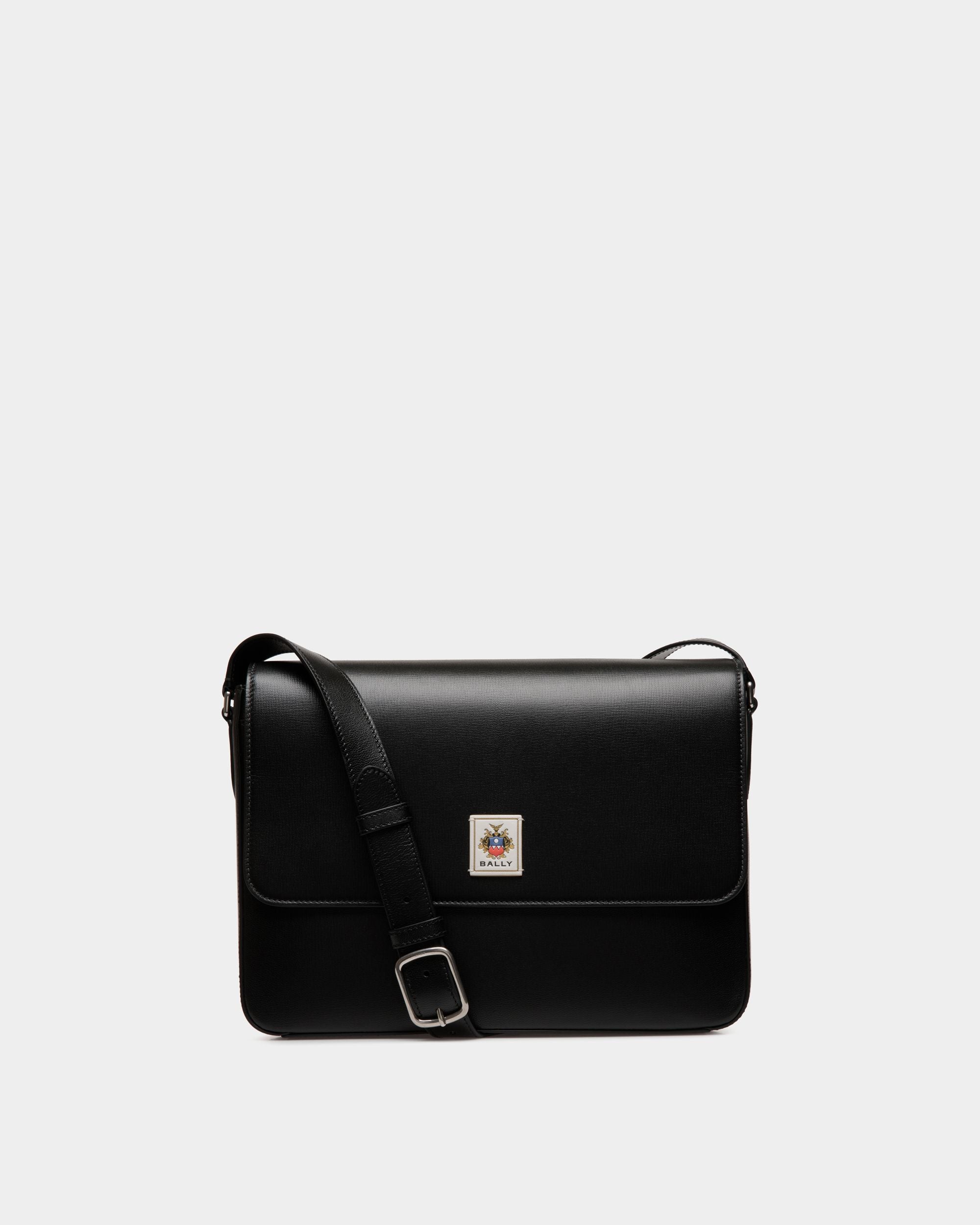 Easy Bally Messenger Bag In Black Leather - Homme - Bally - 01