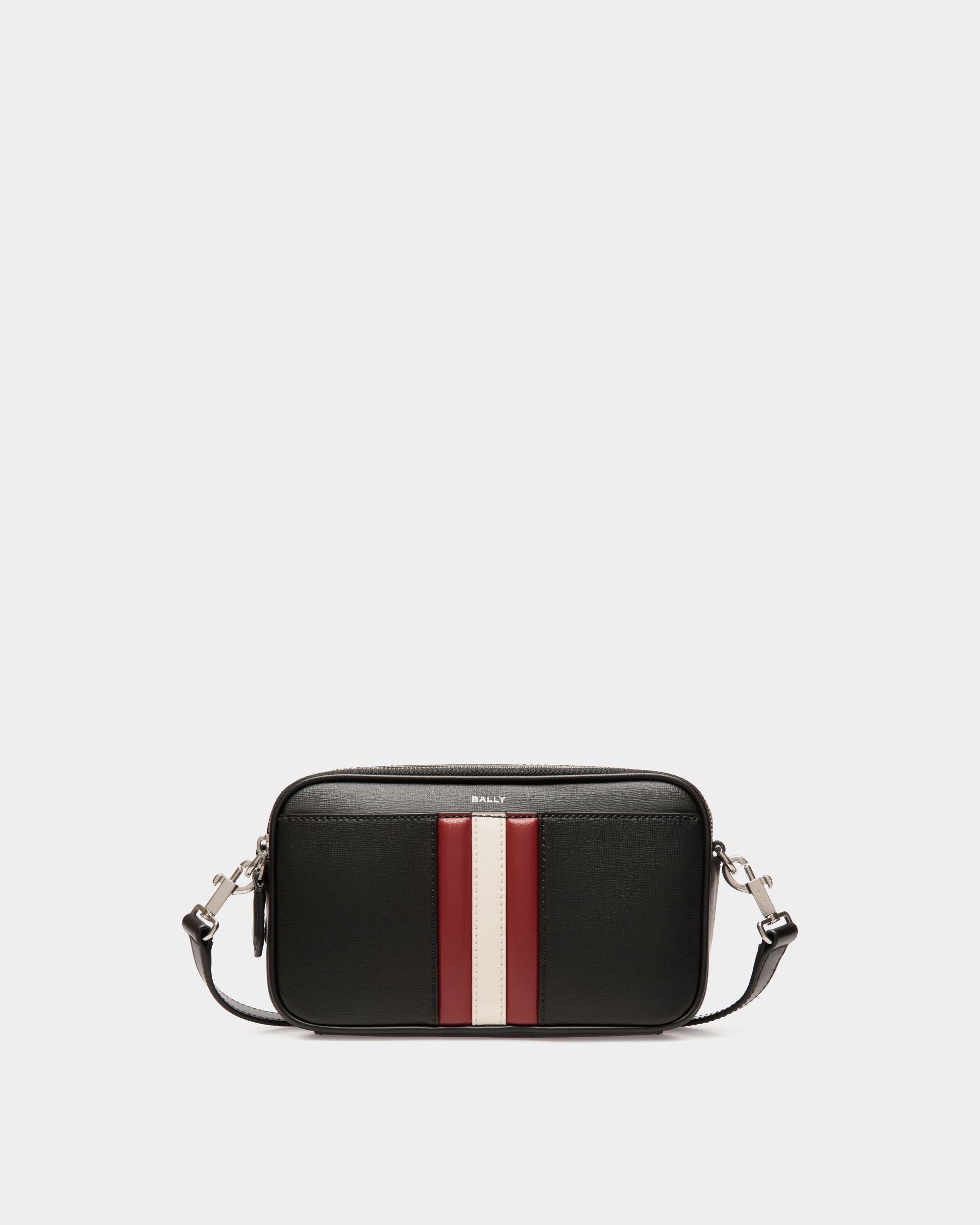 Sac À Bandoulière Mythos En Cuir Recyclé Noir - Homme - Bally - 01