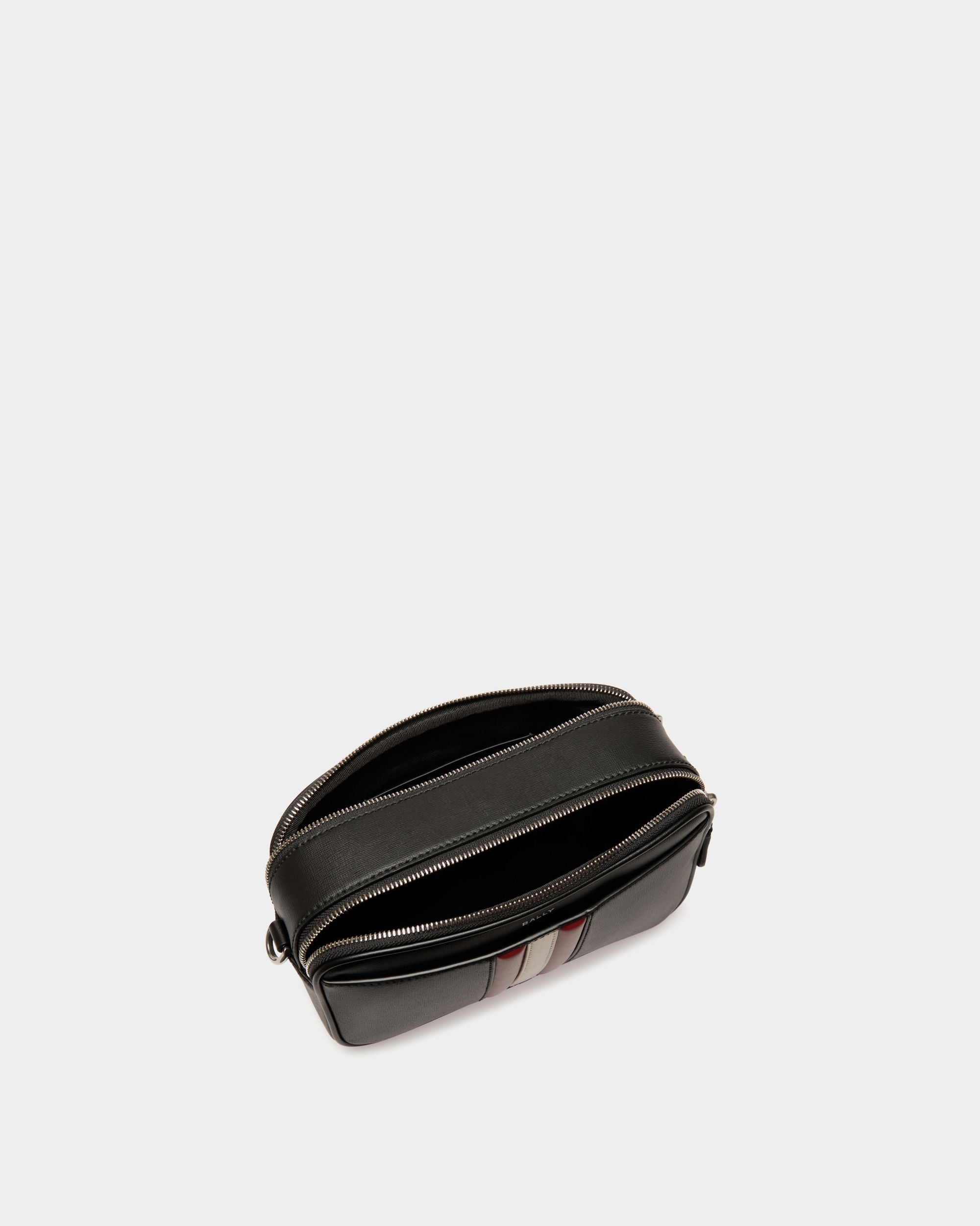 Sac À Bandoulière Mythos En Cuir Recyclé Noir - Homme - Bally - 05