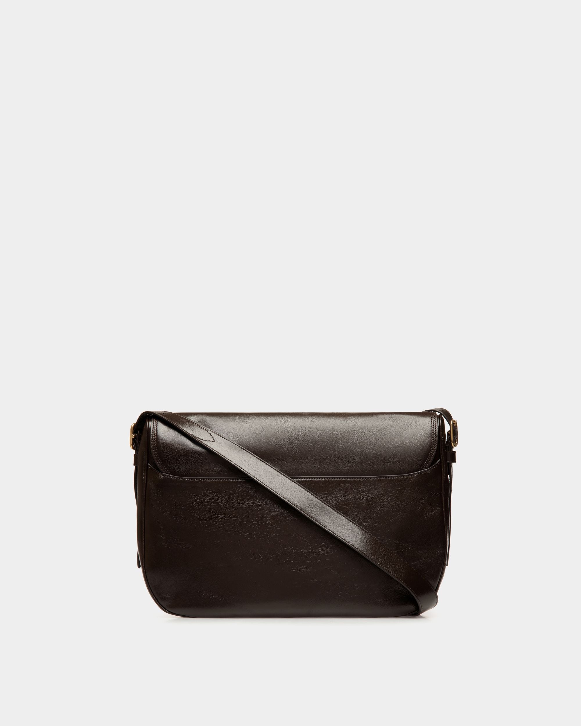 Sac À Bandoulière Beckett En Cuir Ebano - Homme - Bally - 03