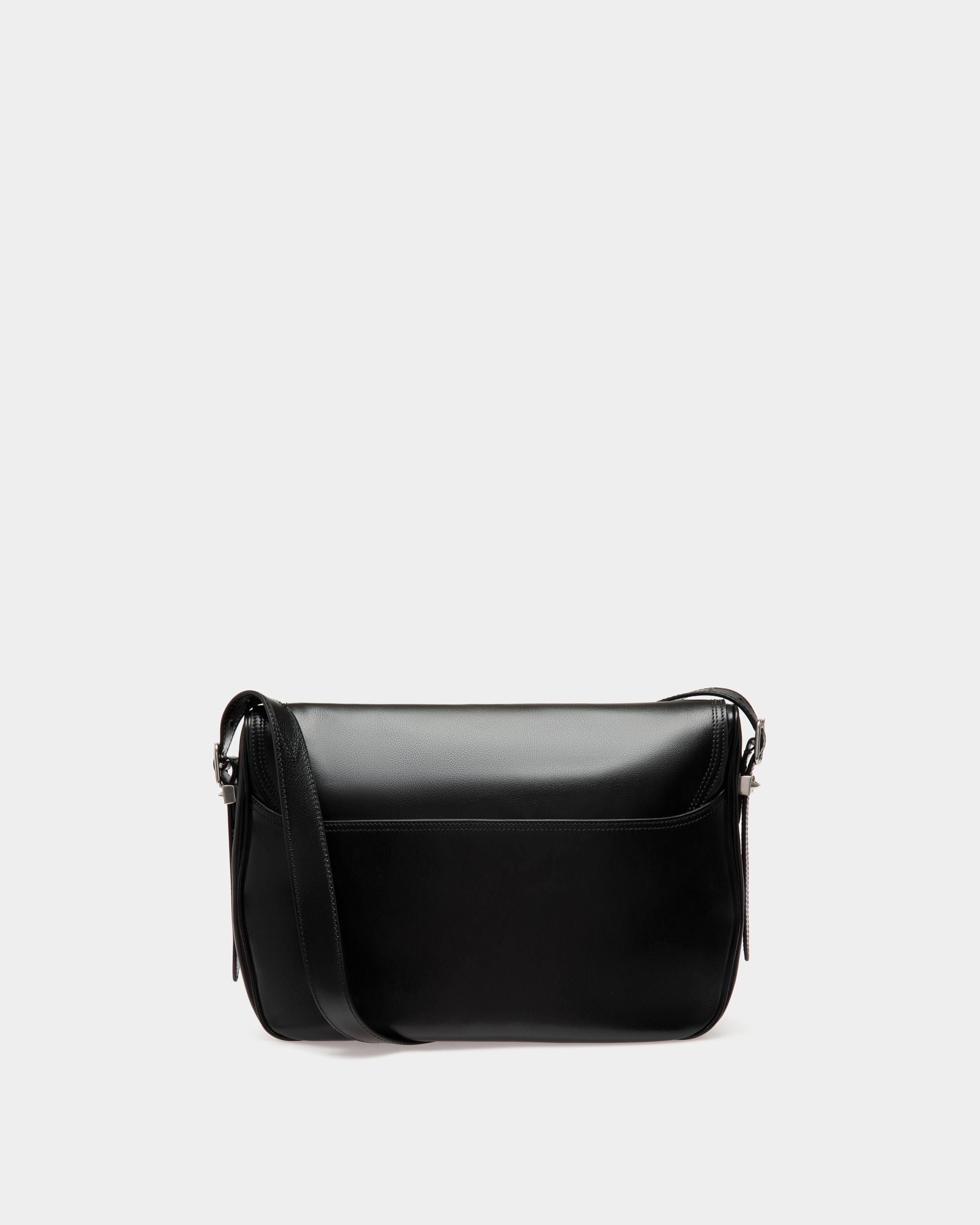 Sac À Bandoulière Beckett En Cuir Noir Avec Bally Studs - Homme - Bally - 02