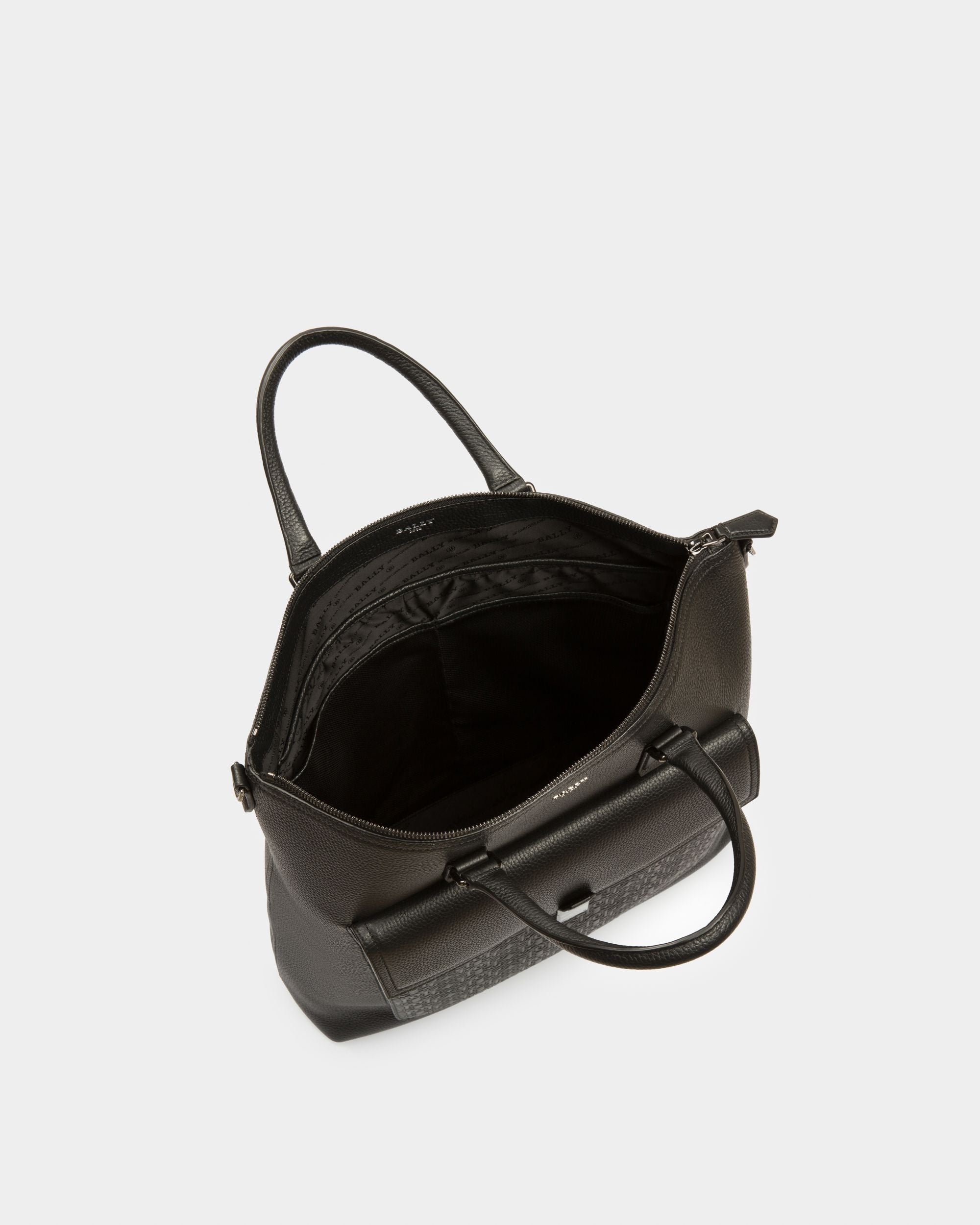 Bickie Cabas En Cuir Noir - Homme - Bally - 03