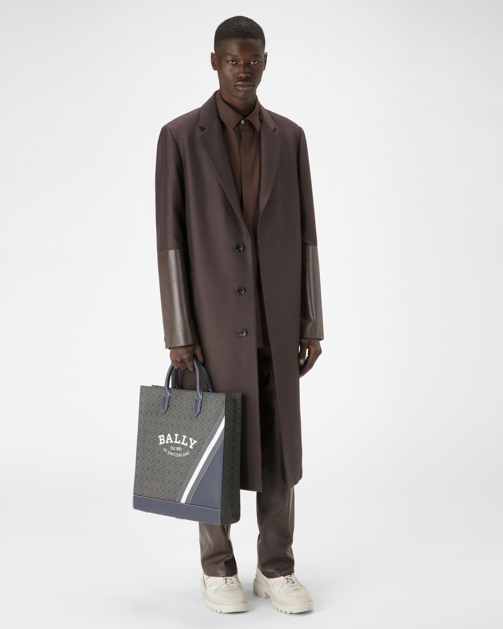 Celmas Fourre-Tout En Tpu Gris - Homme - Bally - 06
