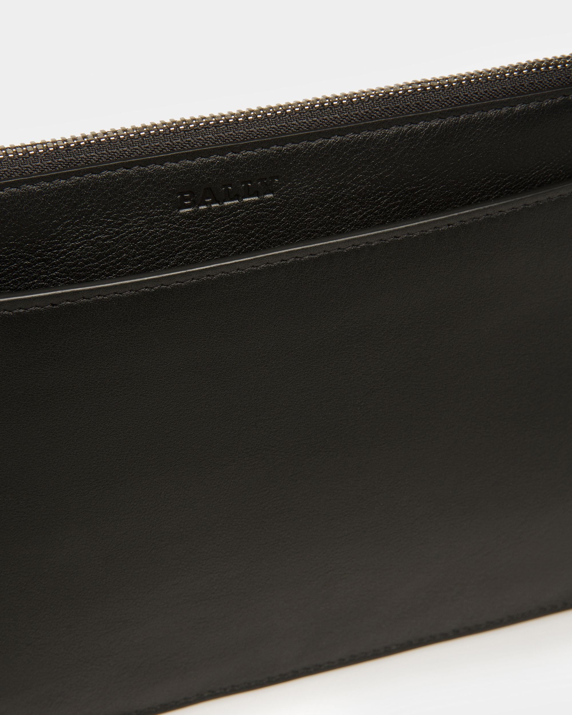 Havid Cabas En Cuir Noir Et Palladium - Homme - Bally - 10