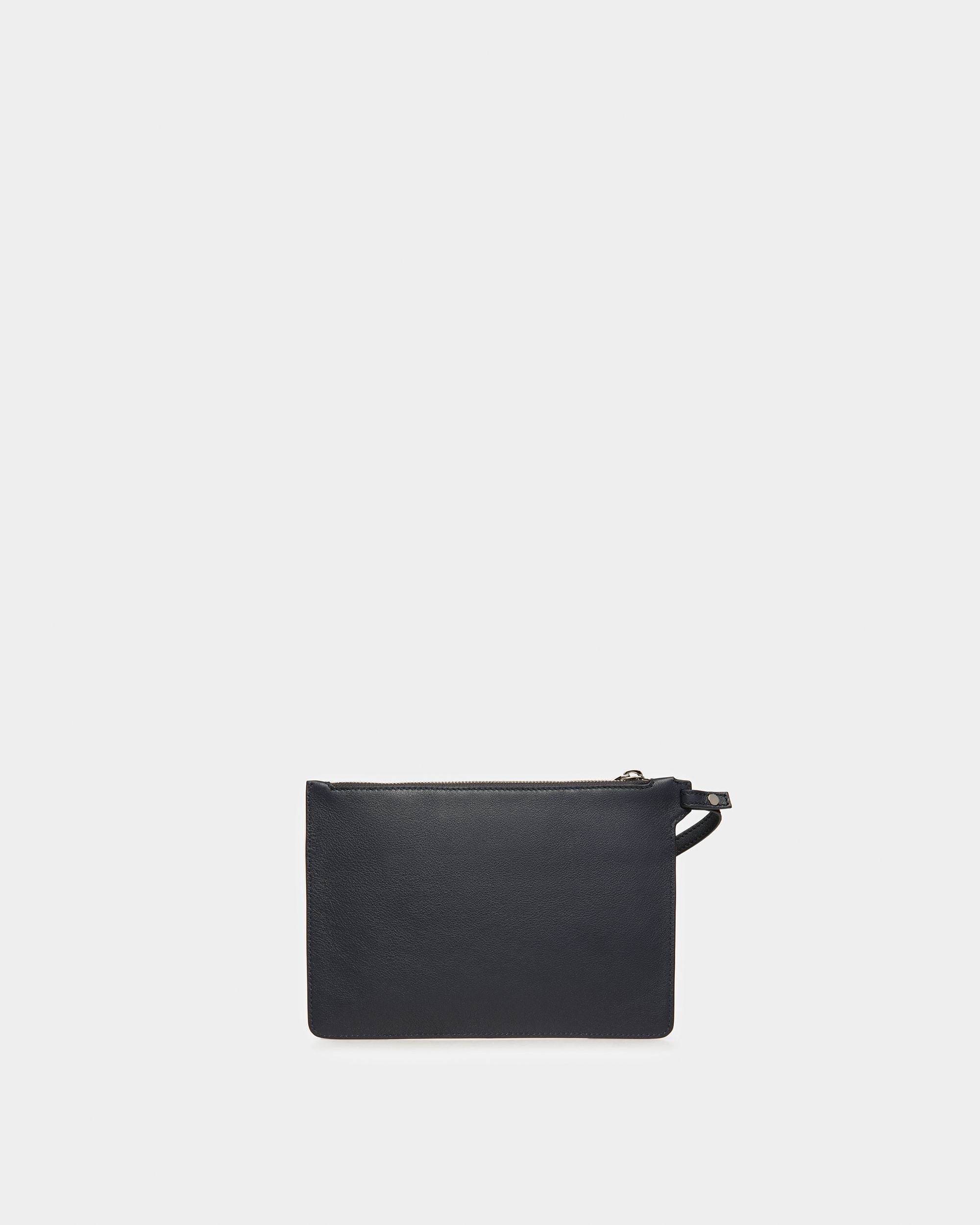 Havid Sac Fourre-Tout En Cuir Bleu Nuit Et Bleu Clair - Homme - Bally - 08