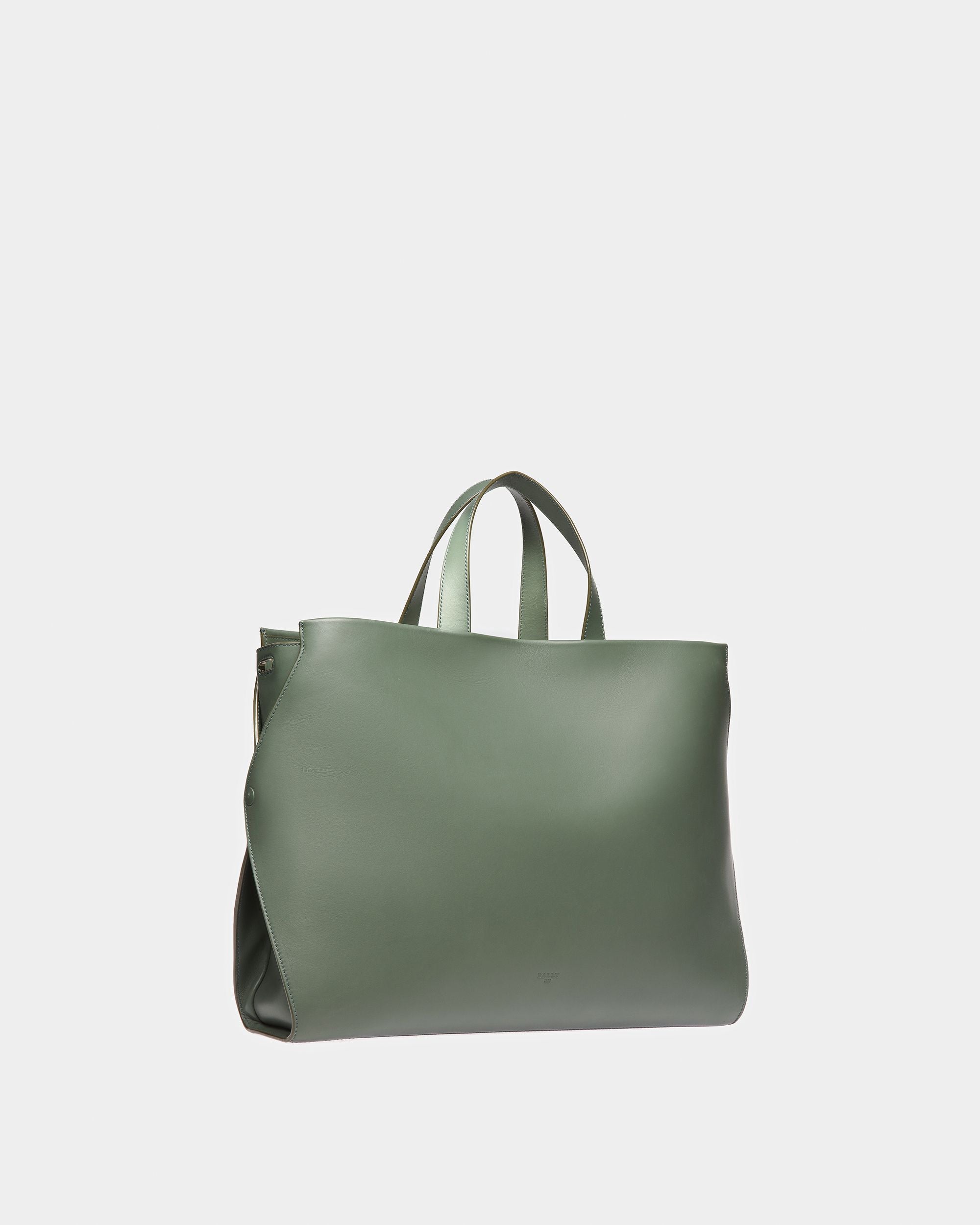 Arbona Sac Fourre-Tout En Cuir Sauge - Homme - Bally - 02