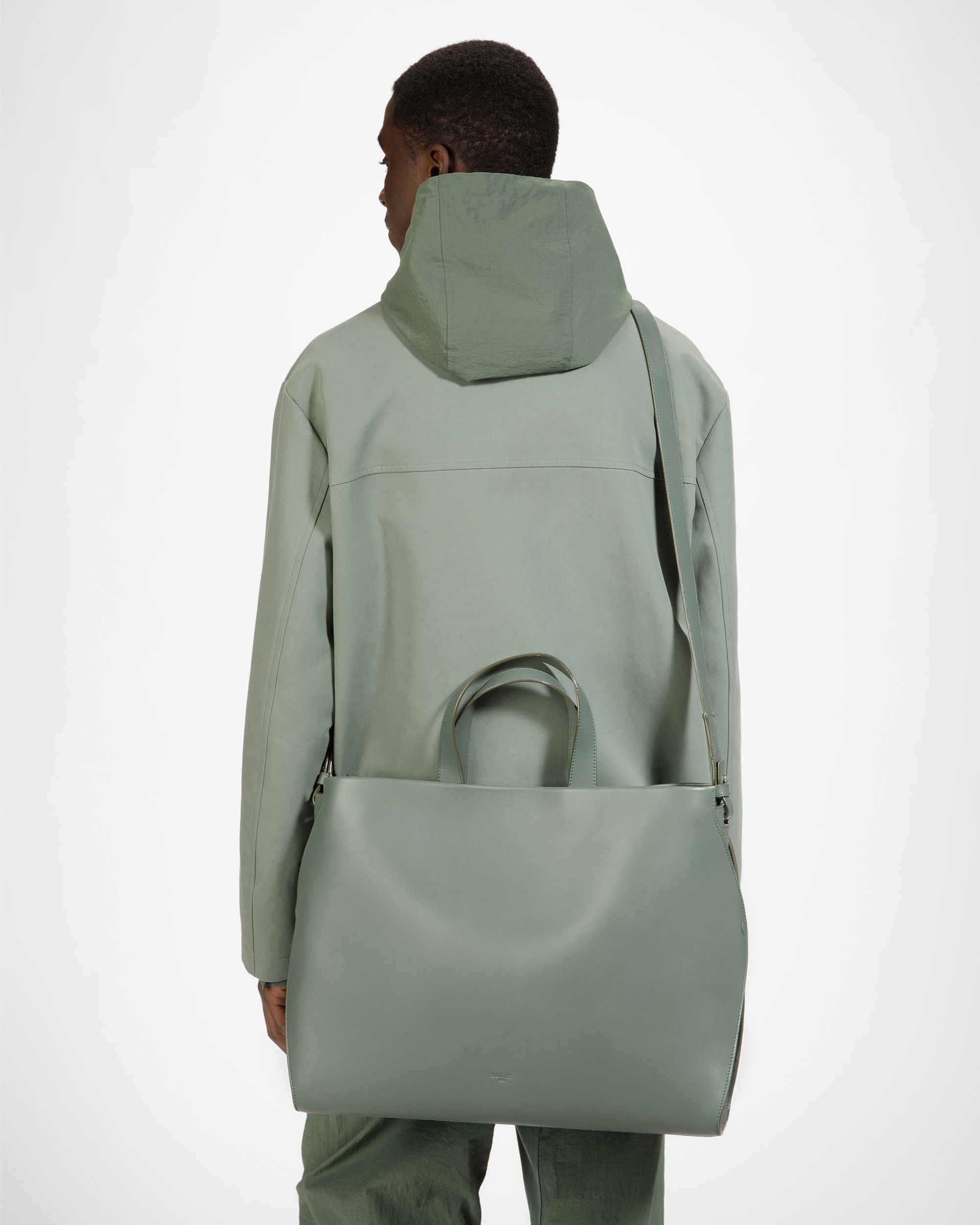 Arbona Sac Fourre-Tout En Cuir Sauge - Homme - Bally - 03