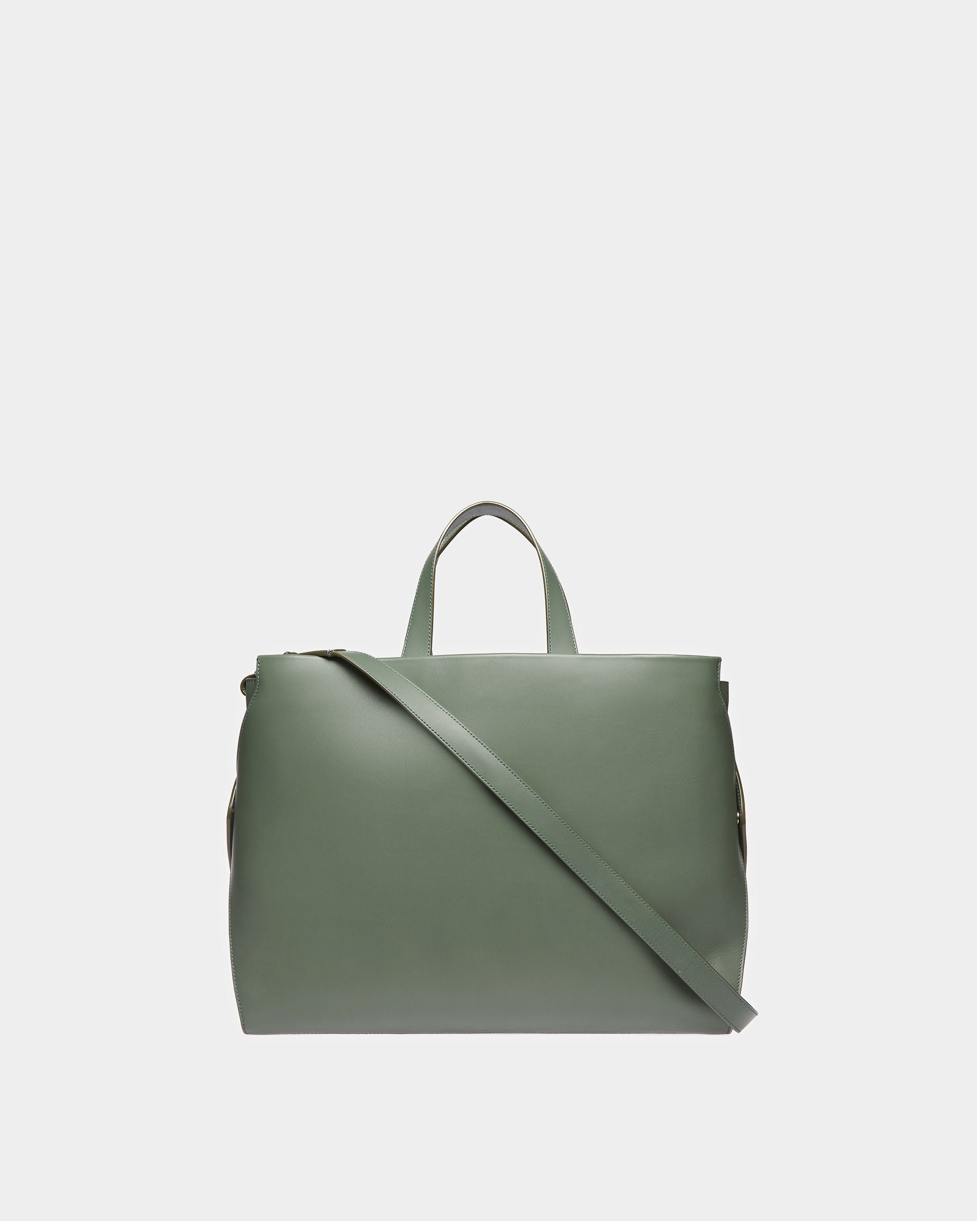 Arbona Sac Fourre-Tout En Cuir Sauge - Homme - Bally - 04