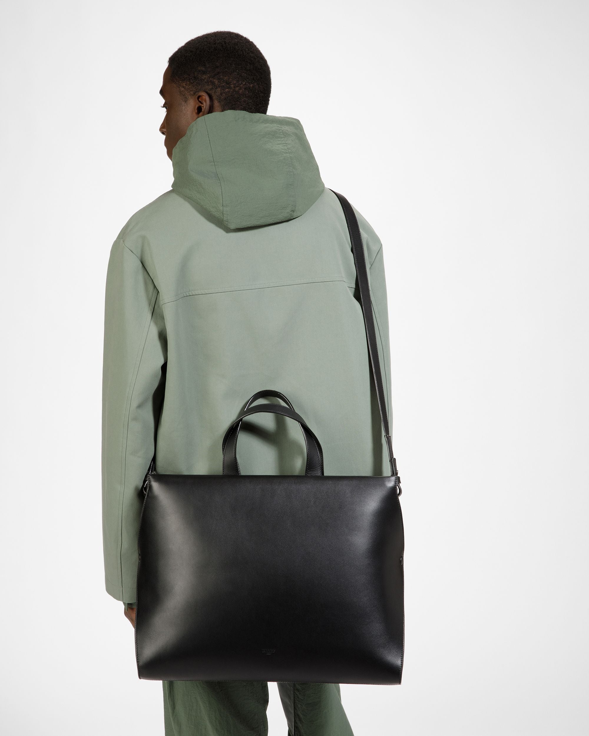 Arbona Fourre-Tout En Cuir Noir - Homme - Bally - 02