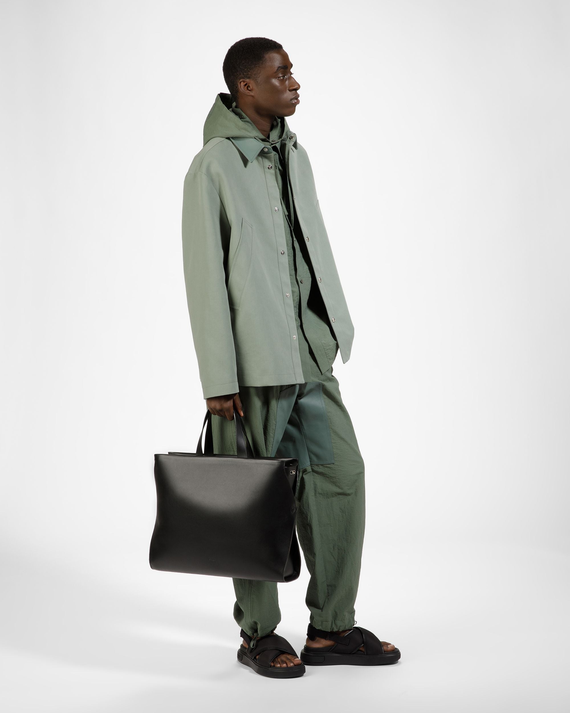 Arbona Fourre-Tout En Cuir Noir - Homme - Bally - 06