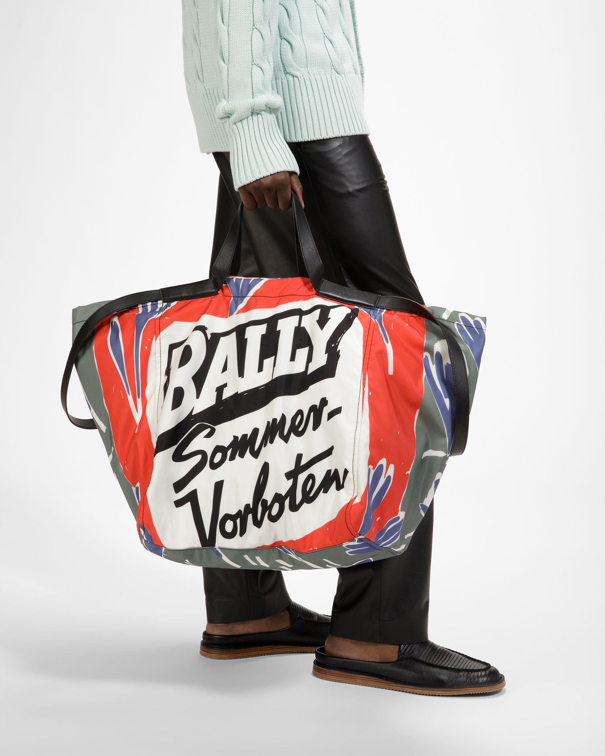 Billboard Fourre-Tout En Nylon Et Tissu Sauge - Homme - Bally - 03