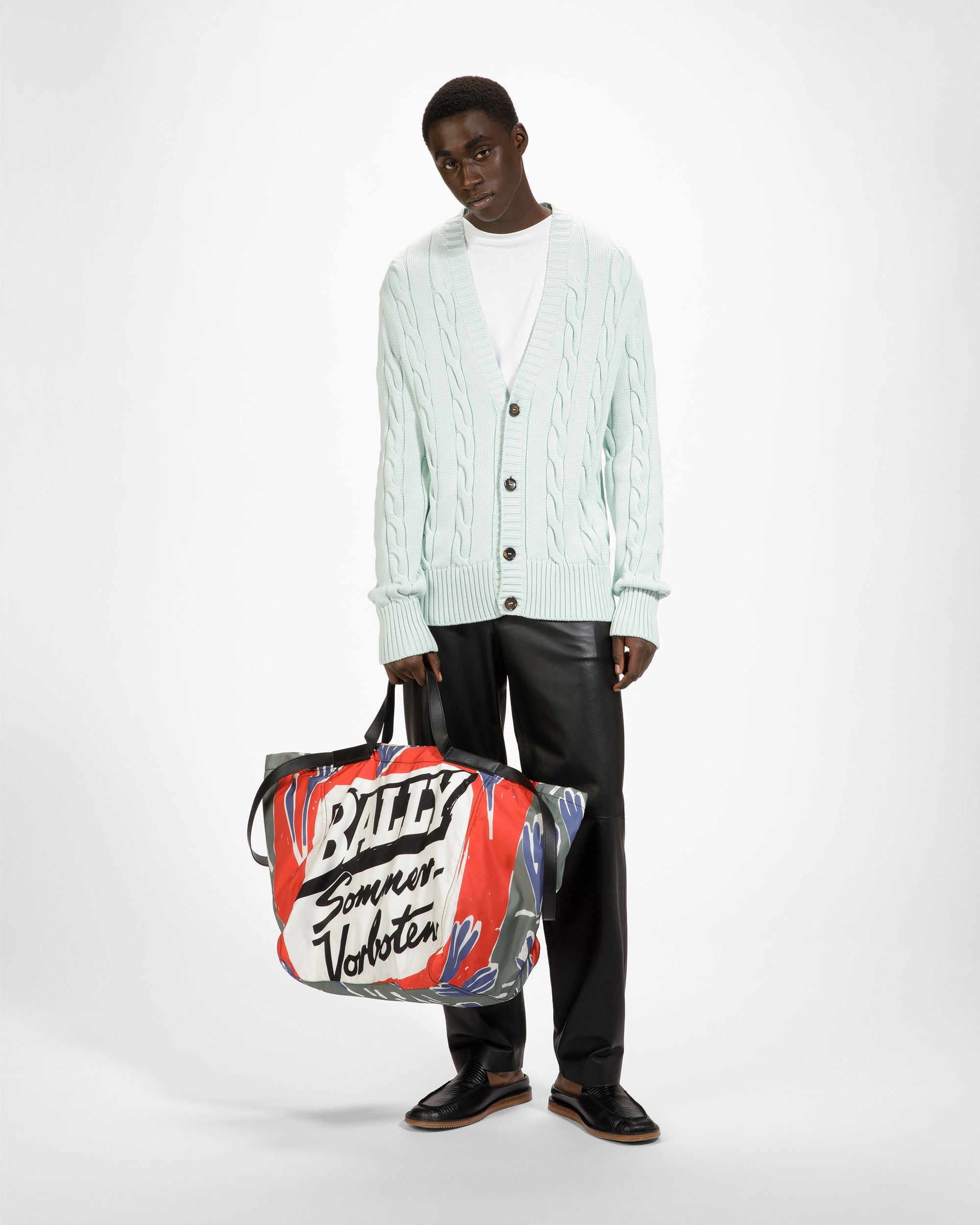 Billboard Fourre-Tout En Nylon Et Tissu Sauge - Homme - Bally - 07
