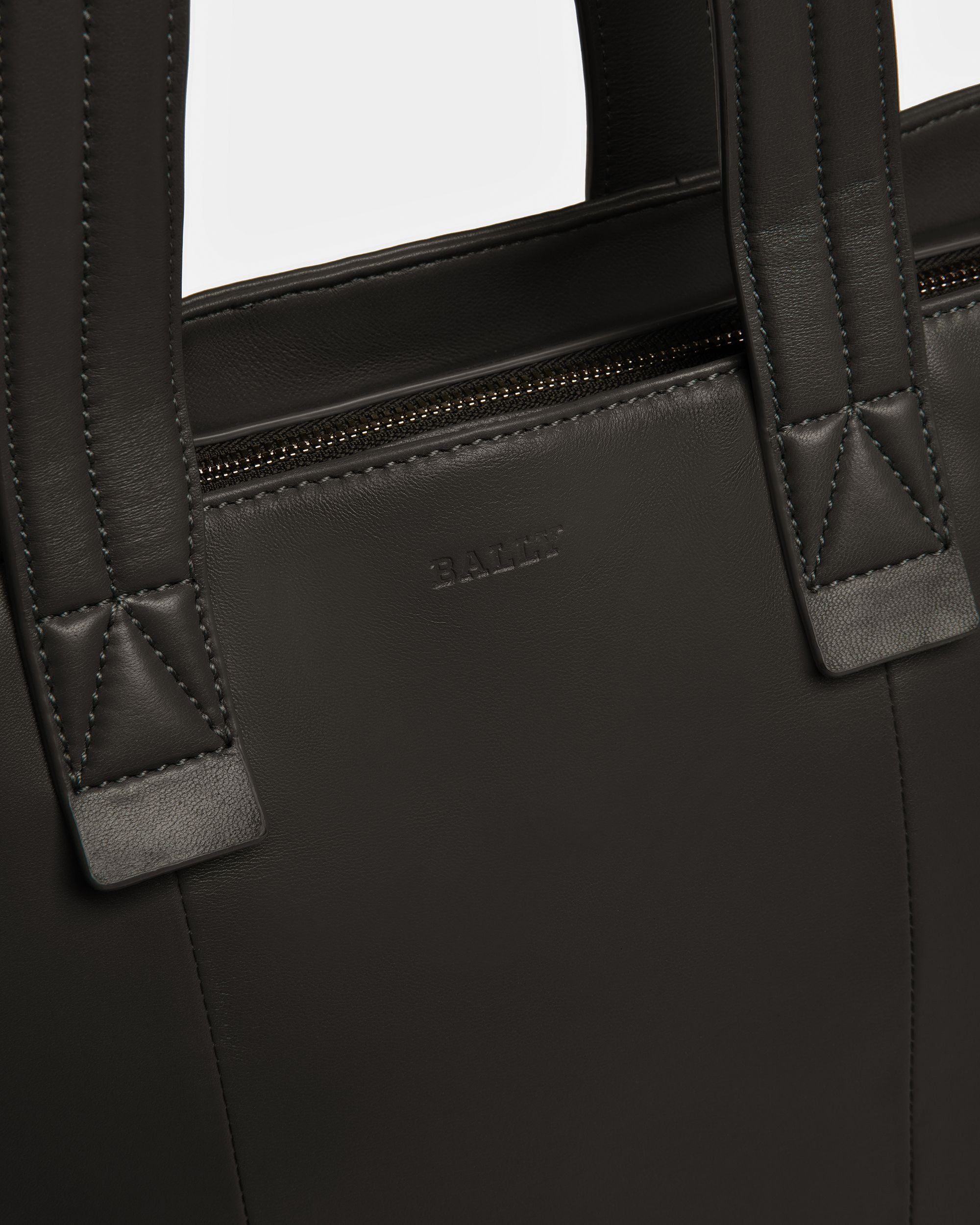 Arienn Fourre-Tout En Cuir Noir - Homme - Bally - 05