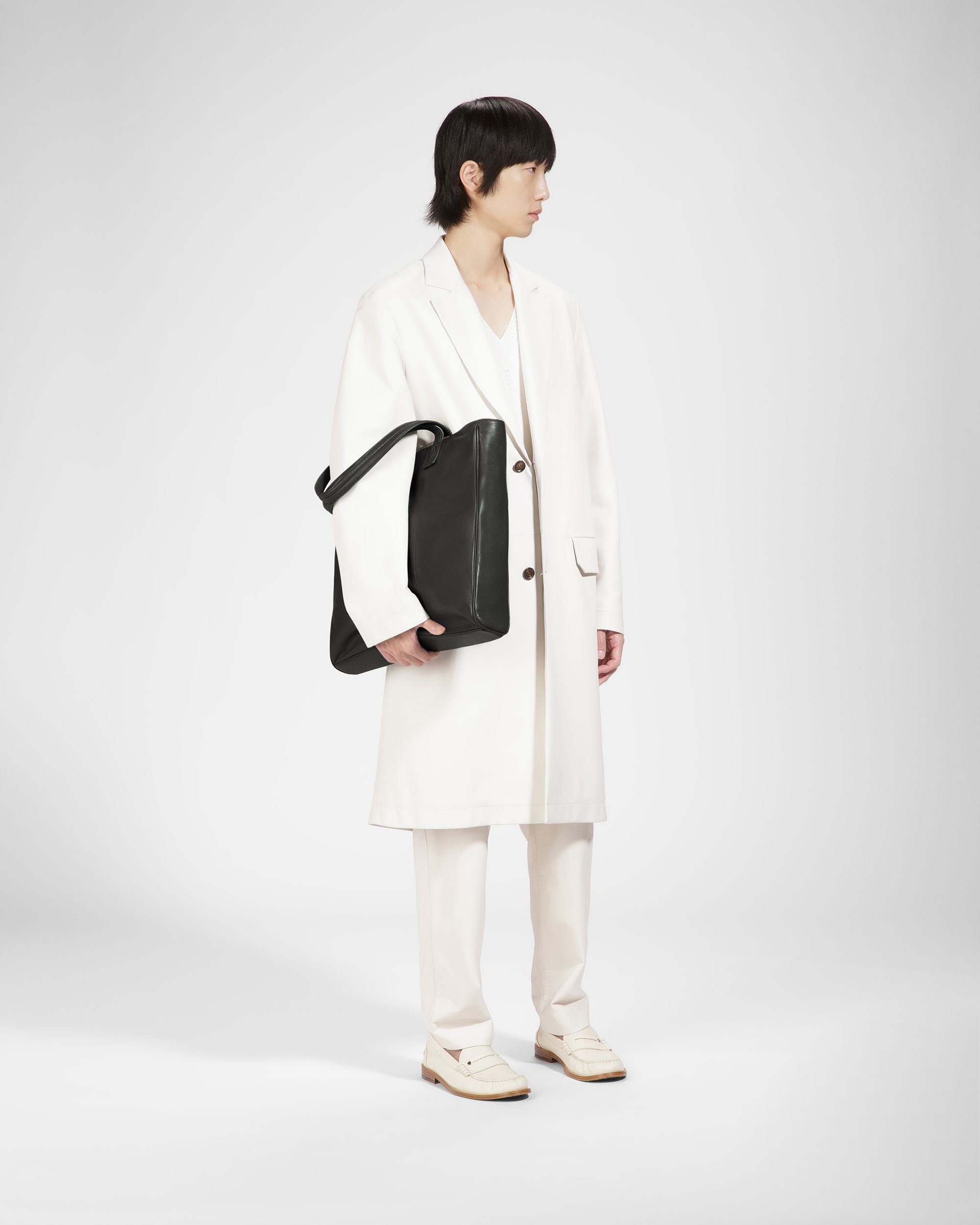 Arienn Fourre-Tout En Cuir Noir - Homme - Bally - 06