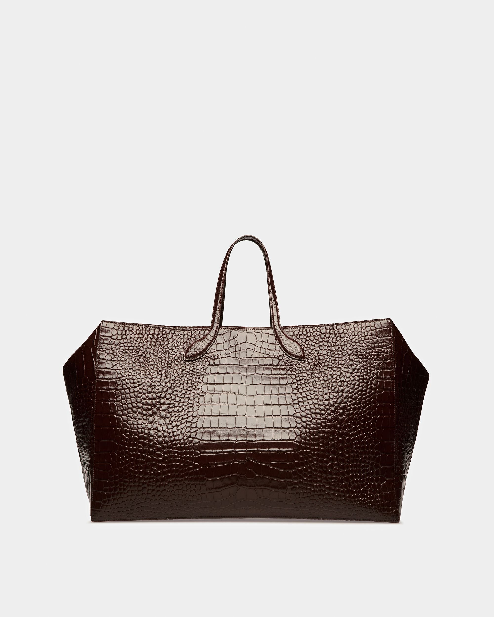 Grand Sac De Week-end Cal Avec Gaufrage Crocodile - Homme - Bally - 03