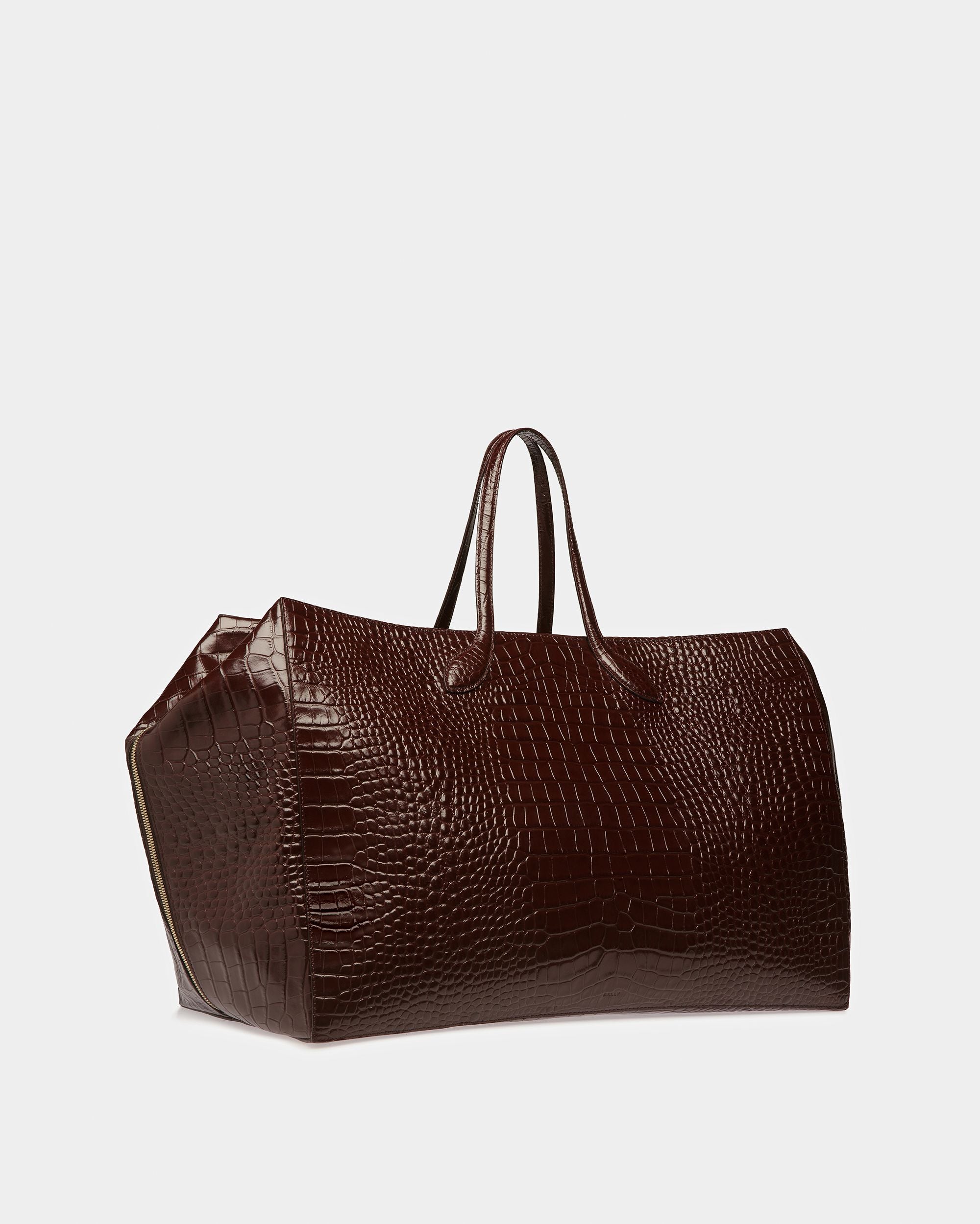 Grand Sac De Week-end Cal Avec Gaufrage Crocodile - Homme - Bally - 04