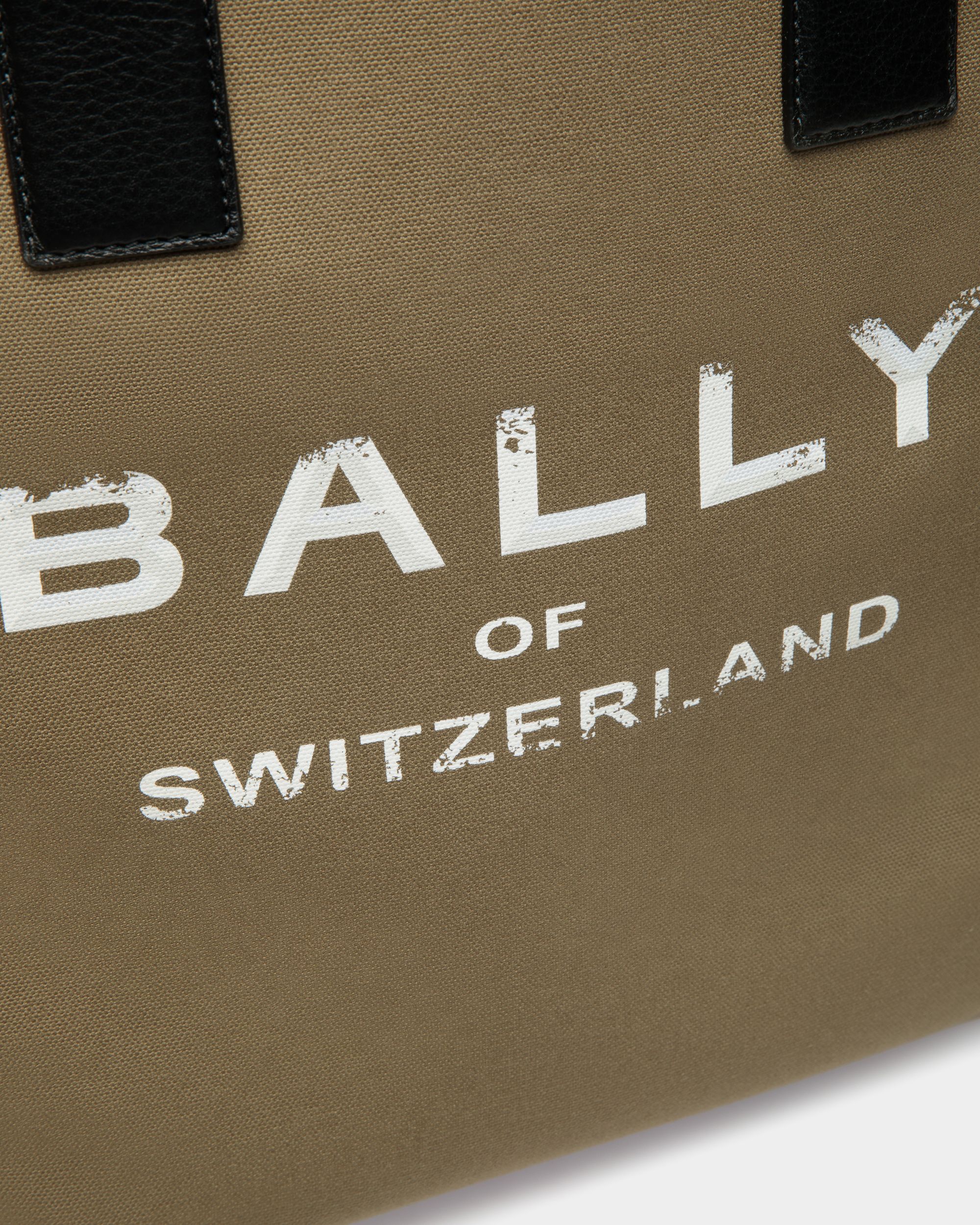 Sac Cabas Arkle En Toile Kaki - Homme - Bally - 05
