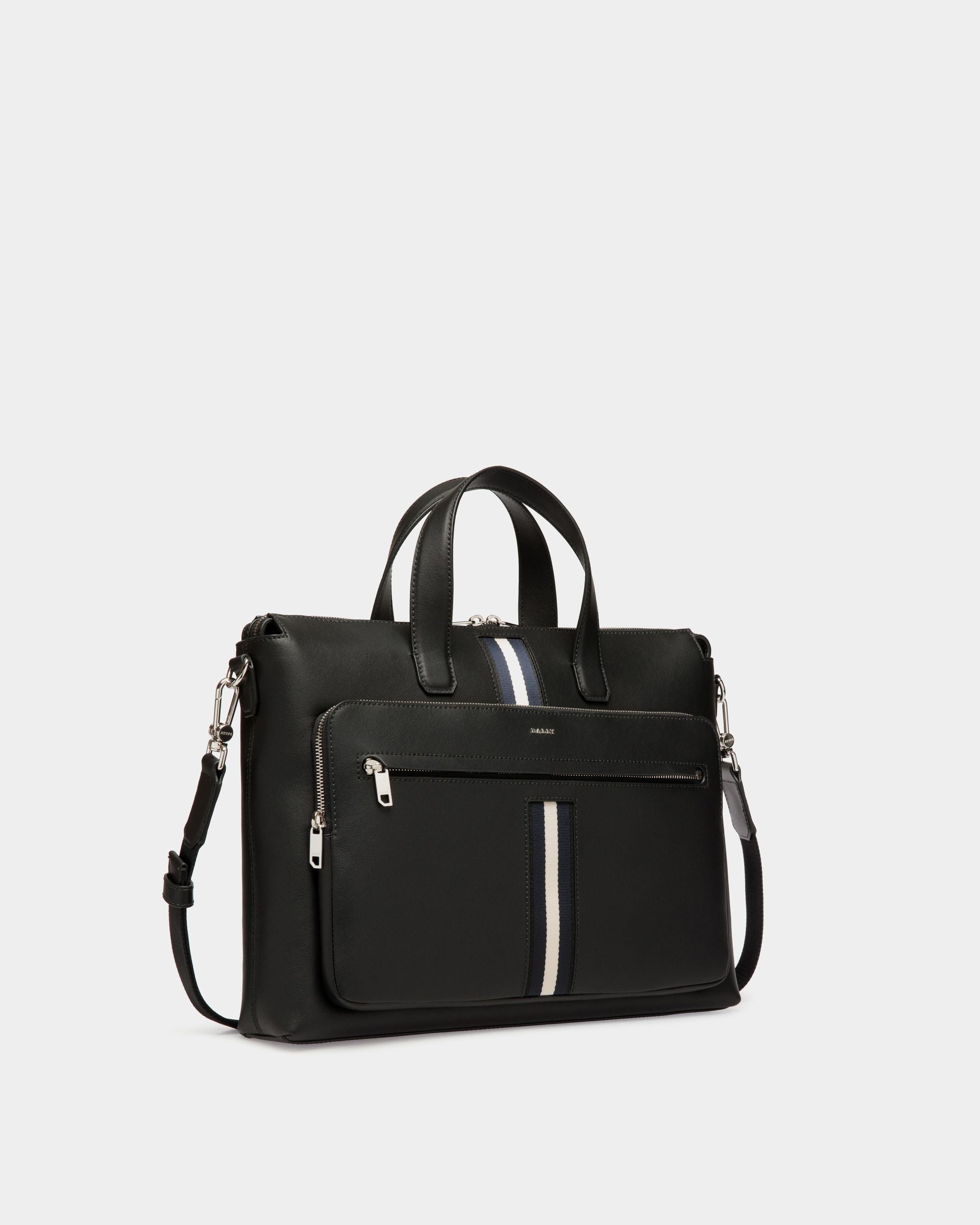 Case In Black Leather - Homme - Bally - 03