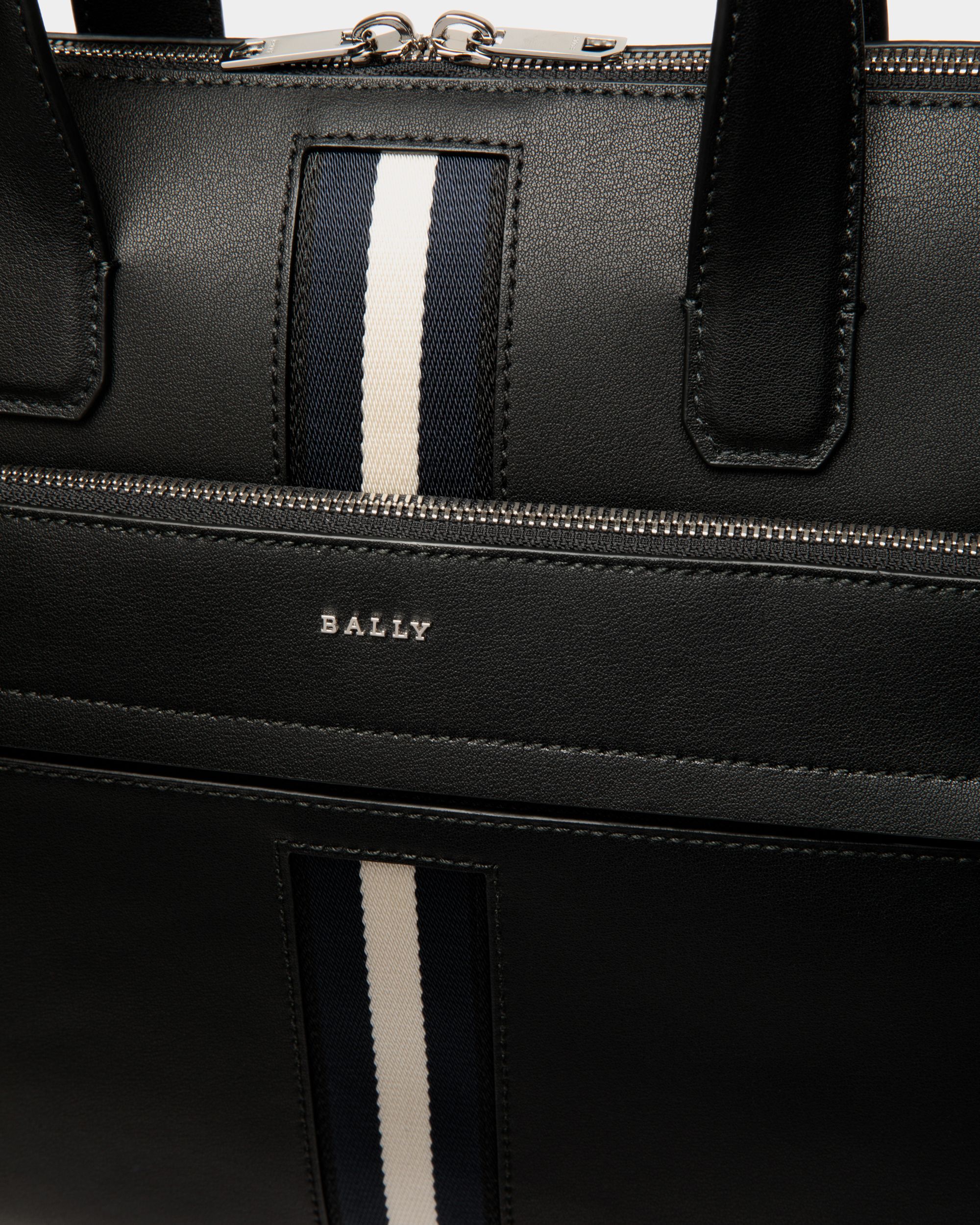 Cartable En Cuir Noir - Homme - Bally - 05