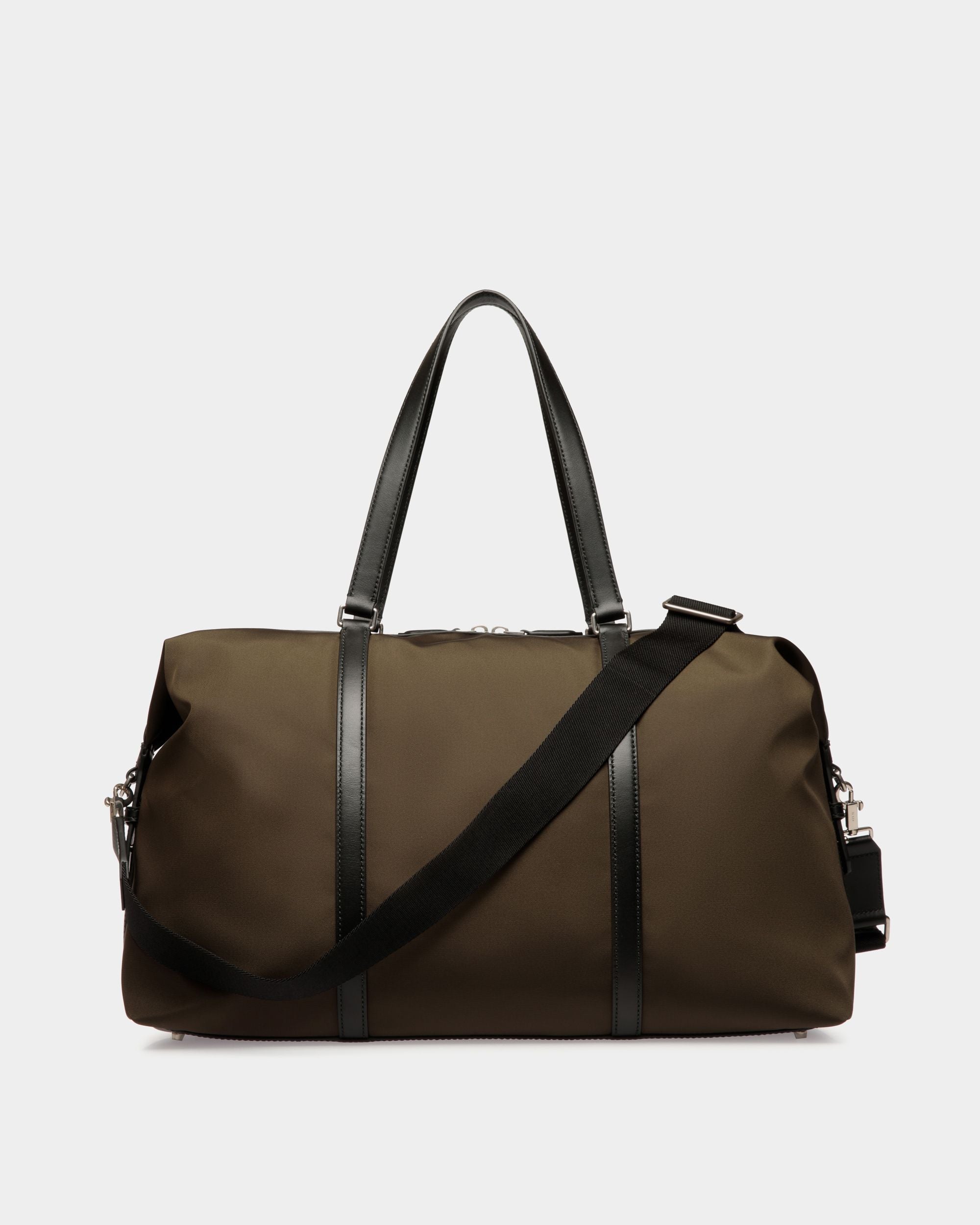 Sac De Week-End Code En Nylon Military Green - Homme - Bally - 03