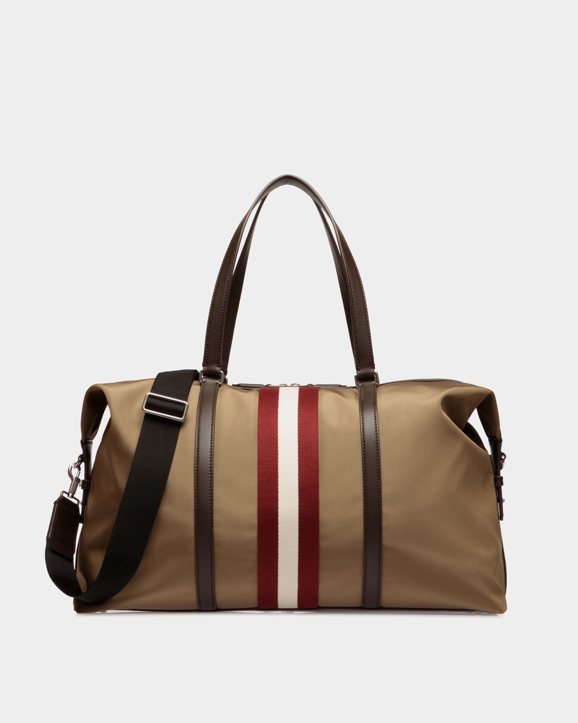 Sac De Week-End Code En Nylon Camel - Homme - Bally - 01