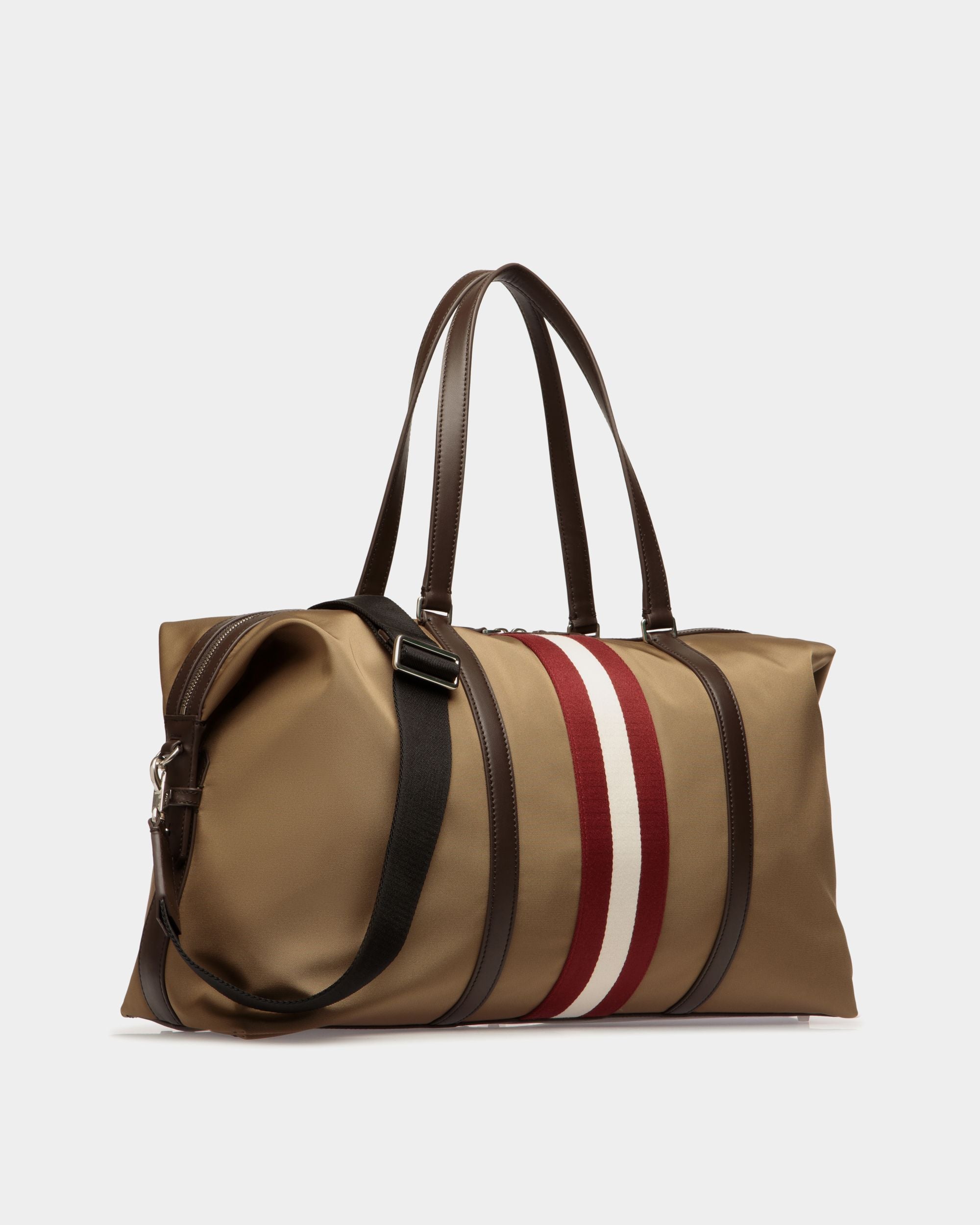 Sac De Week-End Code En Nylon Camel - Homme - Bally - 04