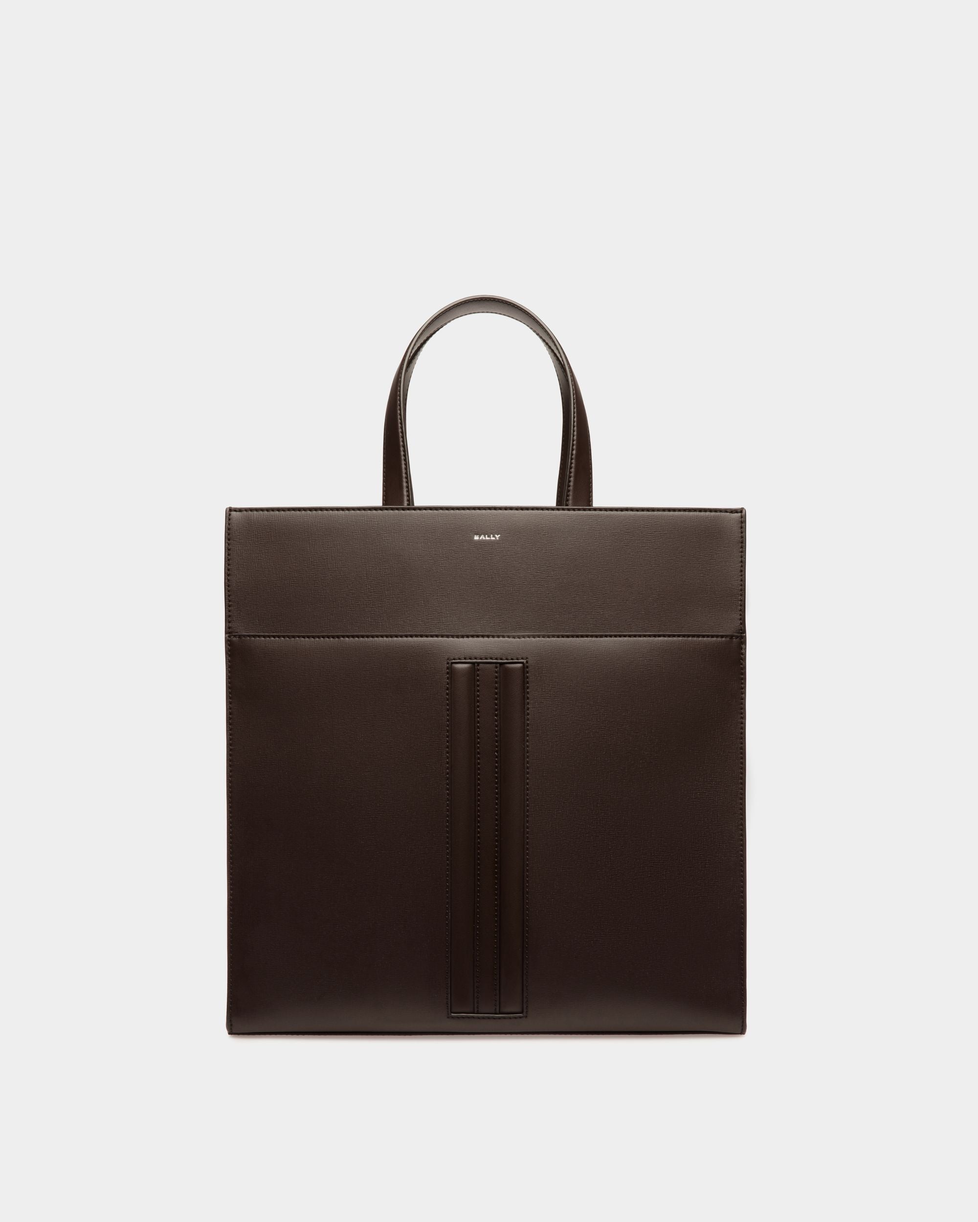 Cabas Mythos En Cuir Recyclé Ebano - Homme - Bally - 01