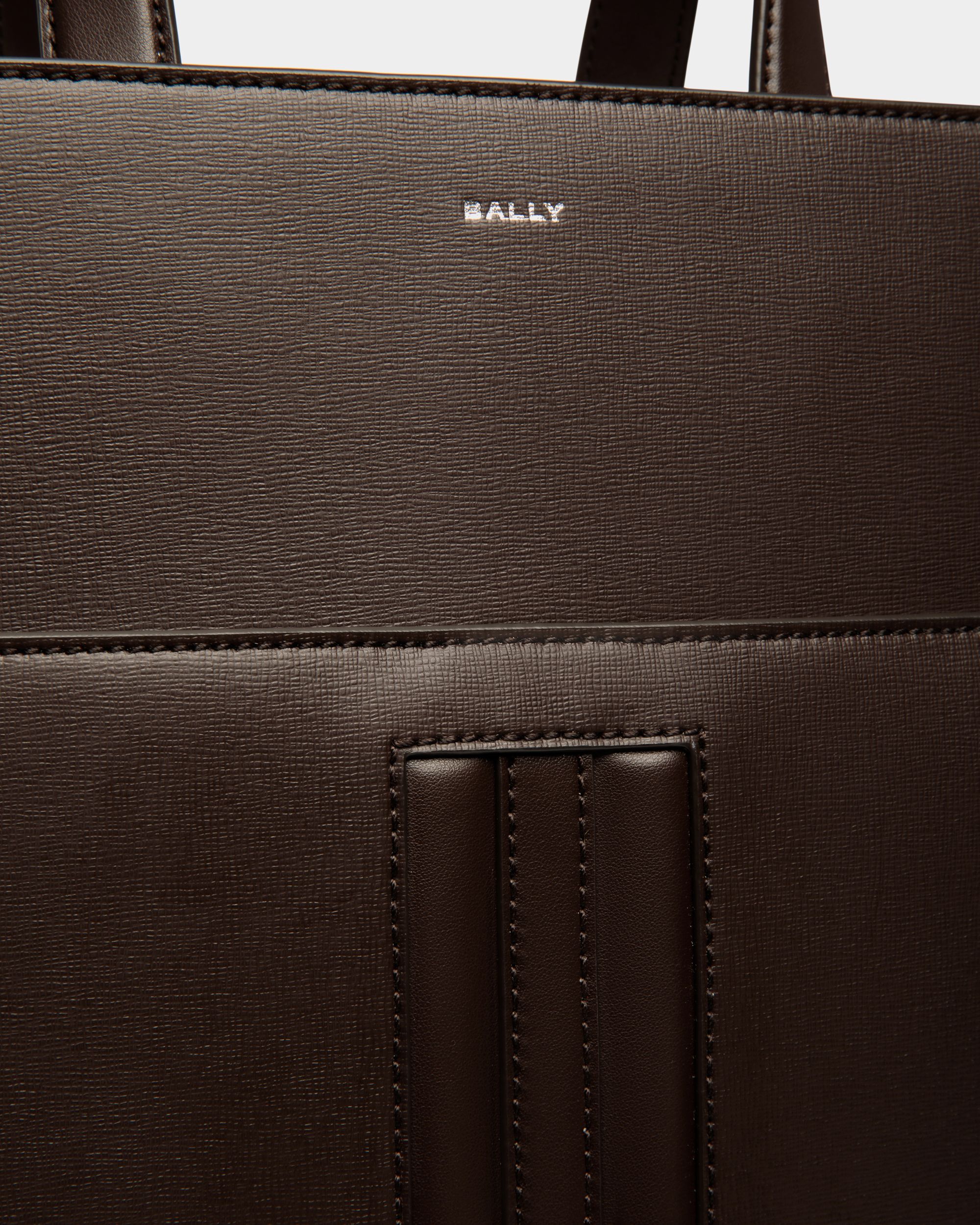Cabas Mythos En Cuir Recyclé Ebano - Homme - Bally - 05