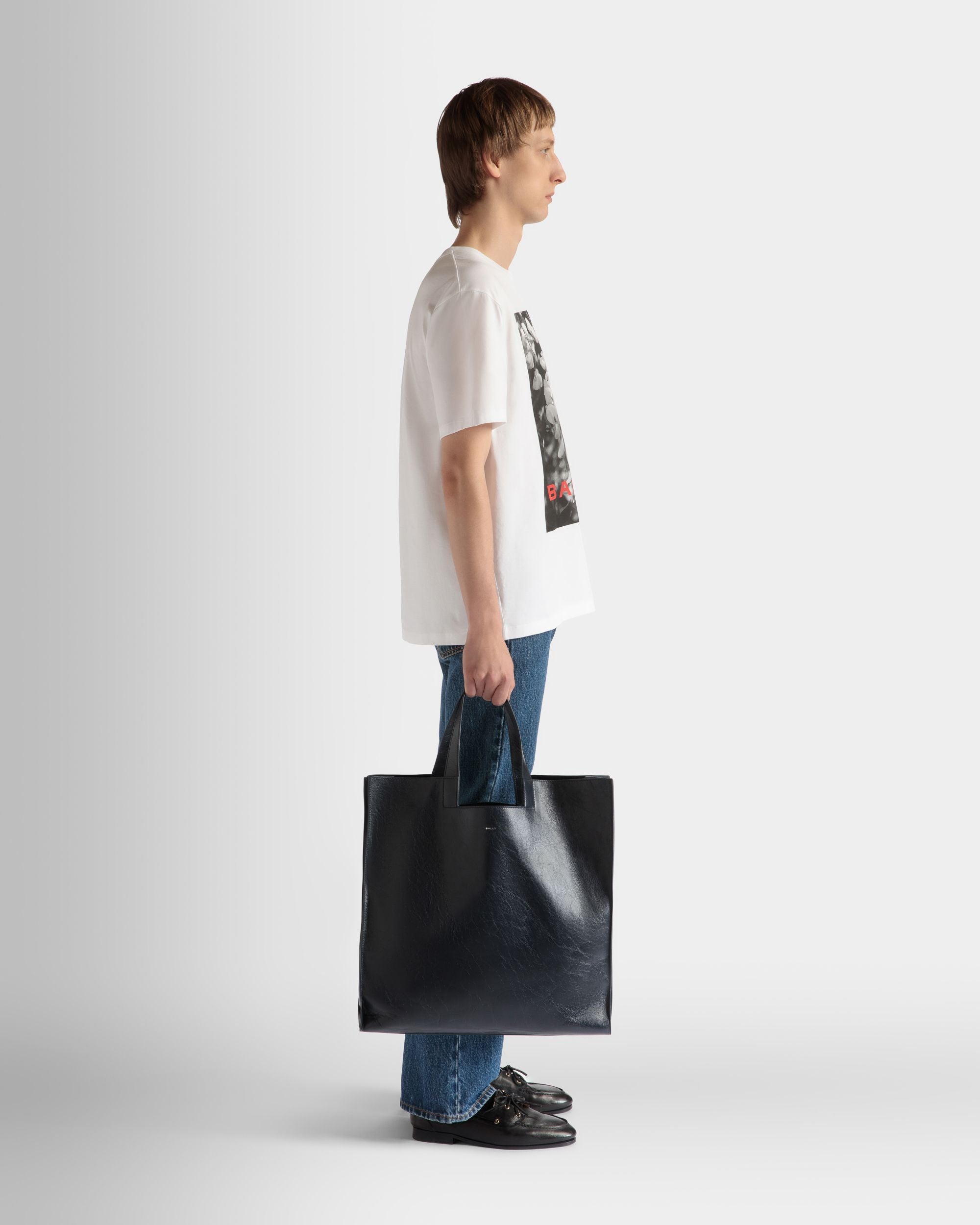 Sac Cabas Easy Bally En Cuir Noir - Homme - Bally - 02