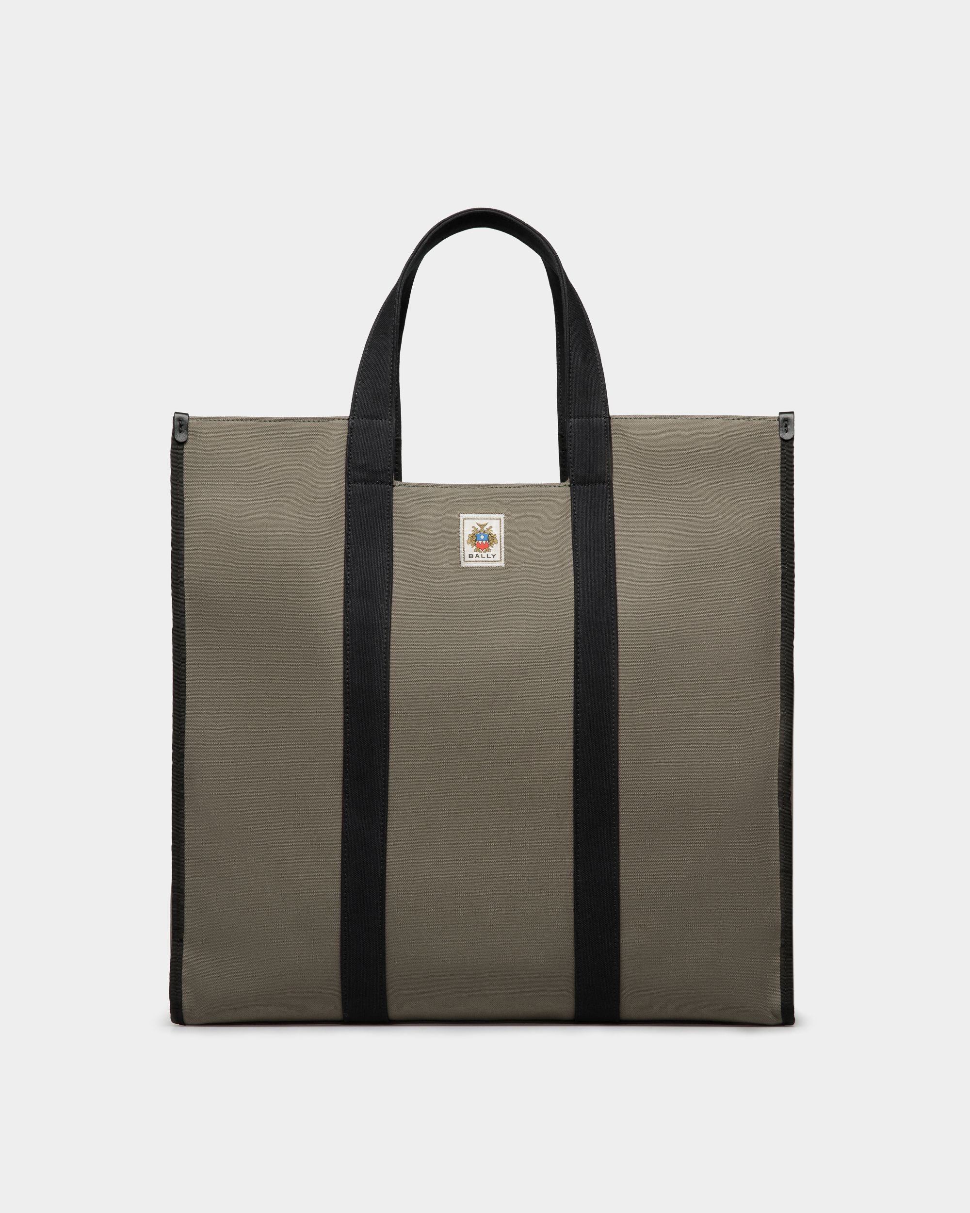 Sac Cabas Easy Bally En Toile De Coton Military Green - Homme - Bally - 01