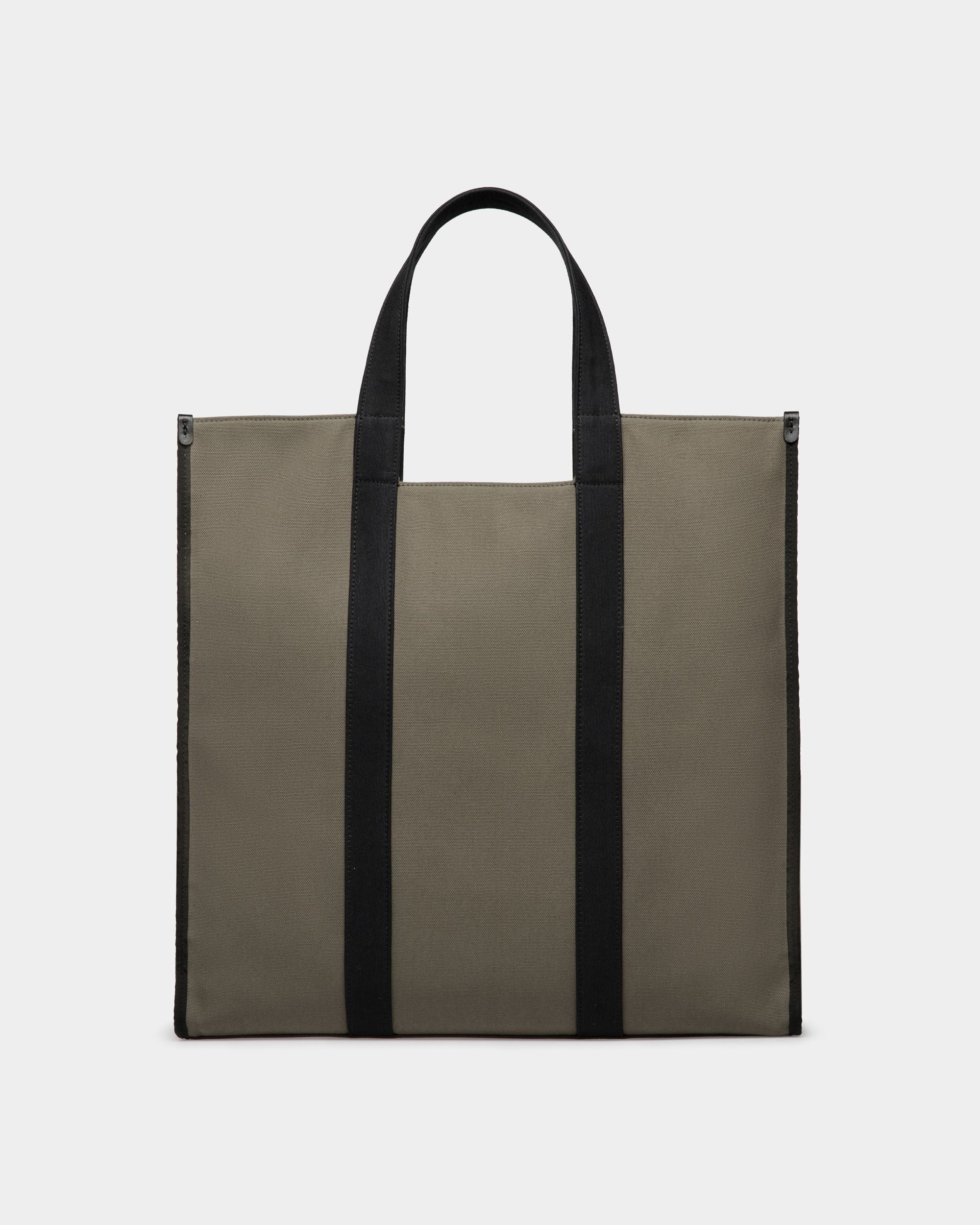 Sac Cabas Easy Bally En Toile De Coton Military Green - Homme - Bally - 03